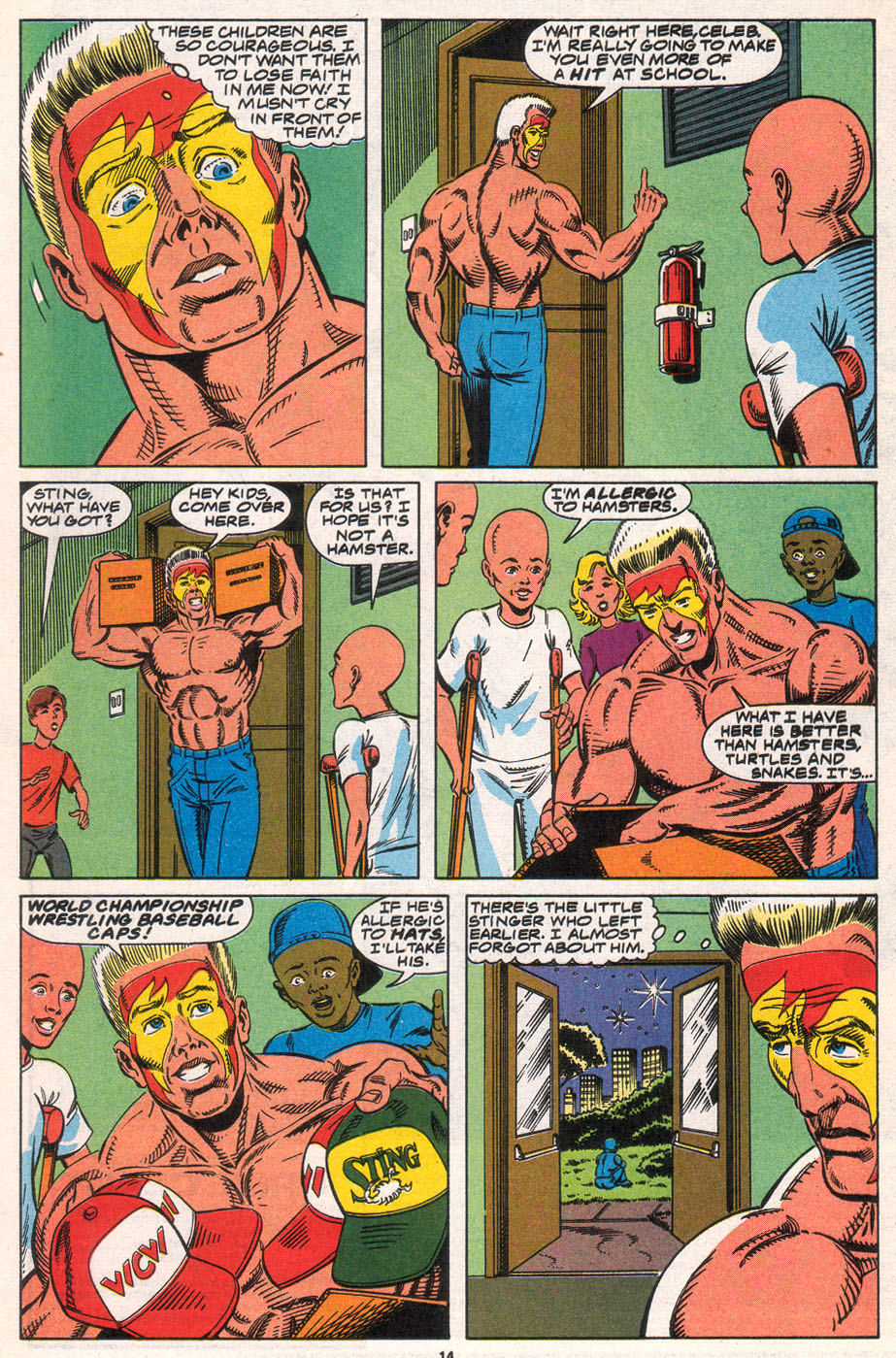 Read online WCW World Championship Wrestling comic -  Issue #8 - 14