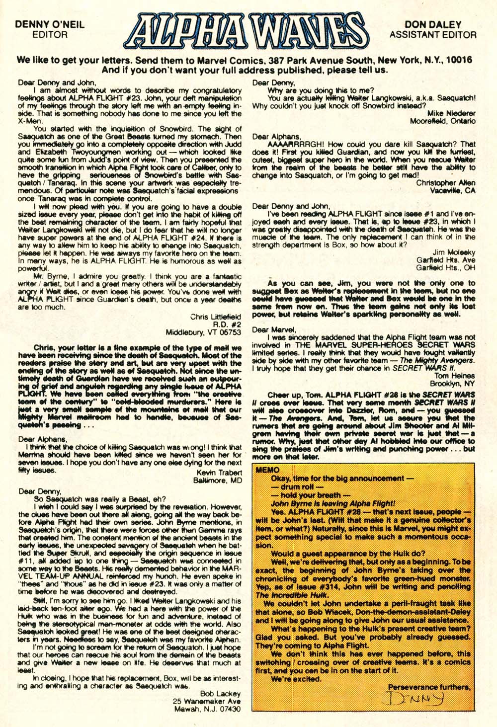 Read online Alpha Flight (1983) comic -  Issue #27 - 24