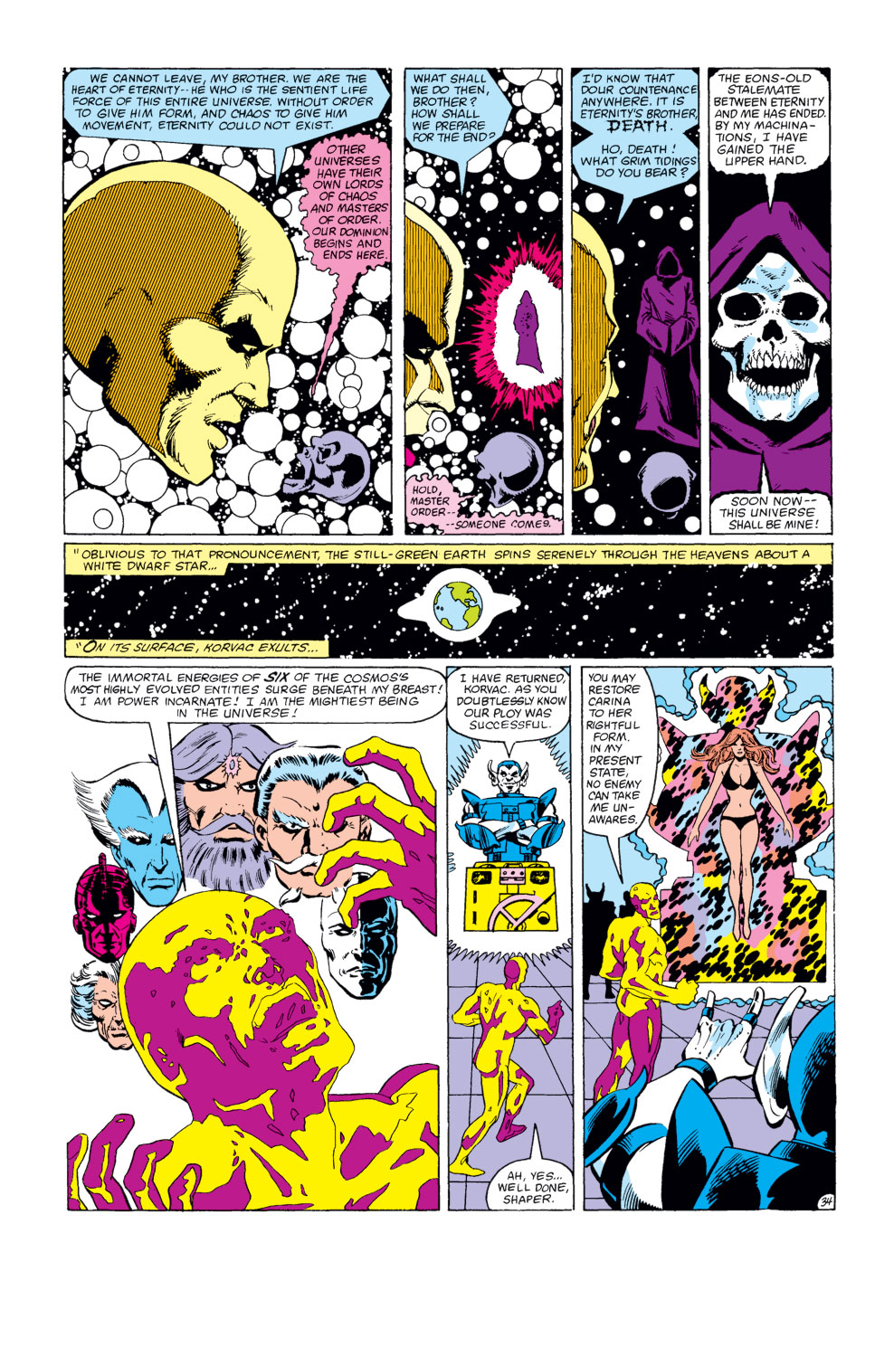 Read online What If? (1977) comic -  Issue #32 - The Avengers had become pawns of Korvac - 34