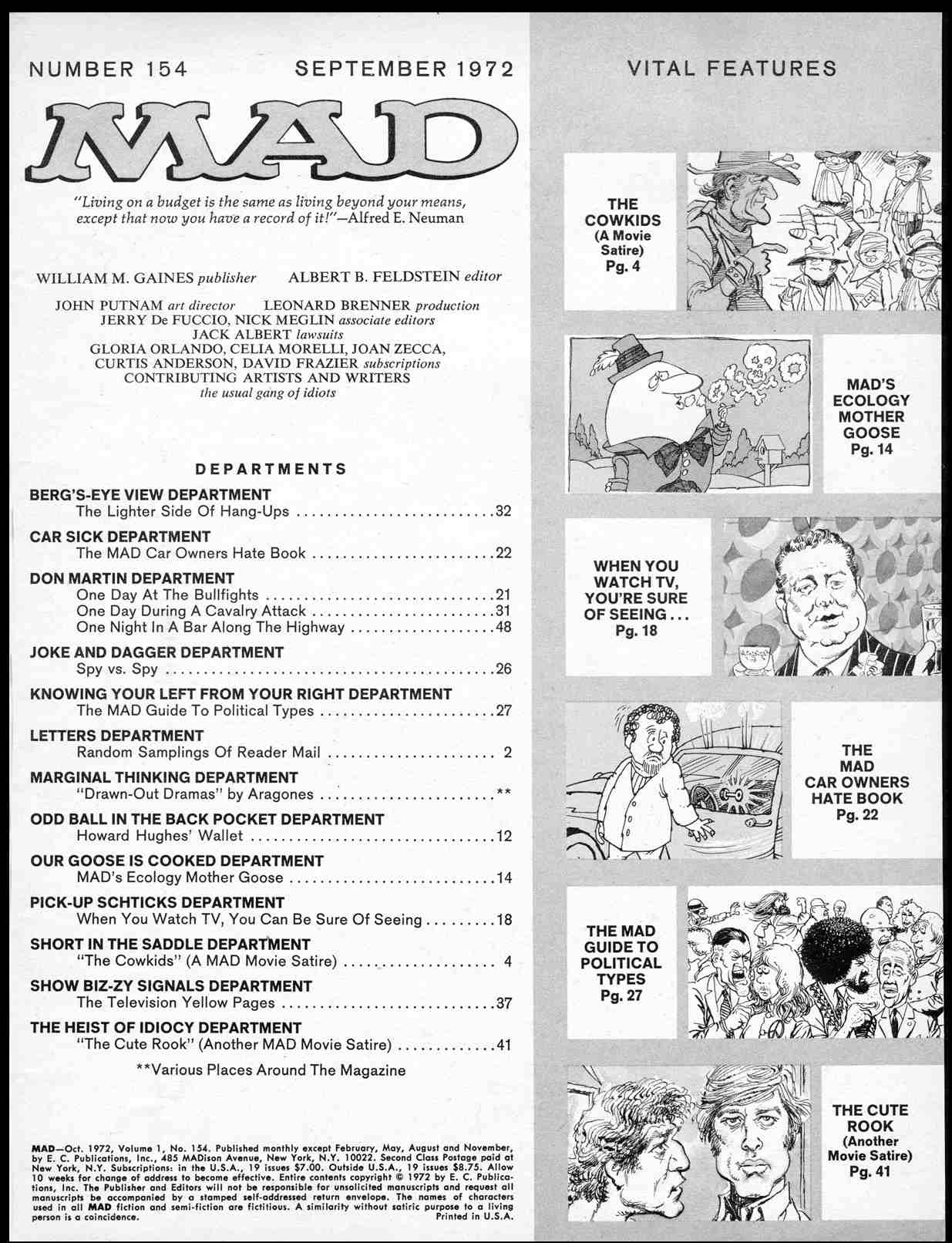 Read online MAD comic -  Issue #154 - 3