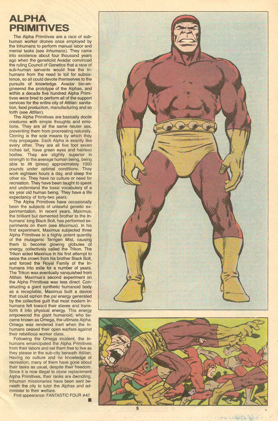 The Official Handbook of the Marvel Universe Deluxe Edition issue 1 - Page 11