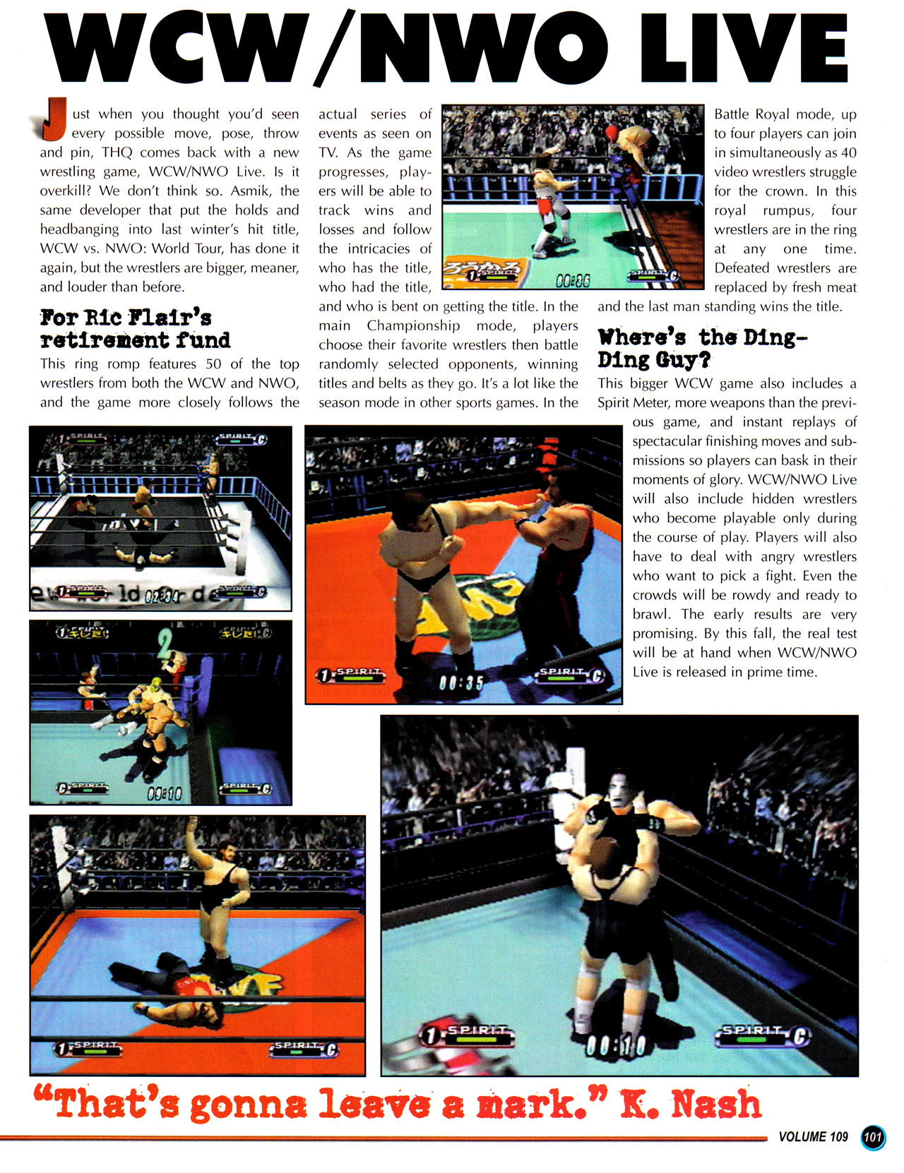 Read online Nintendo Power comic -  Issue #109 - 105