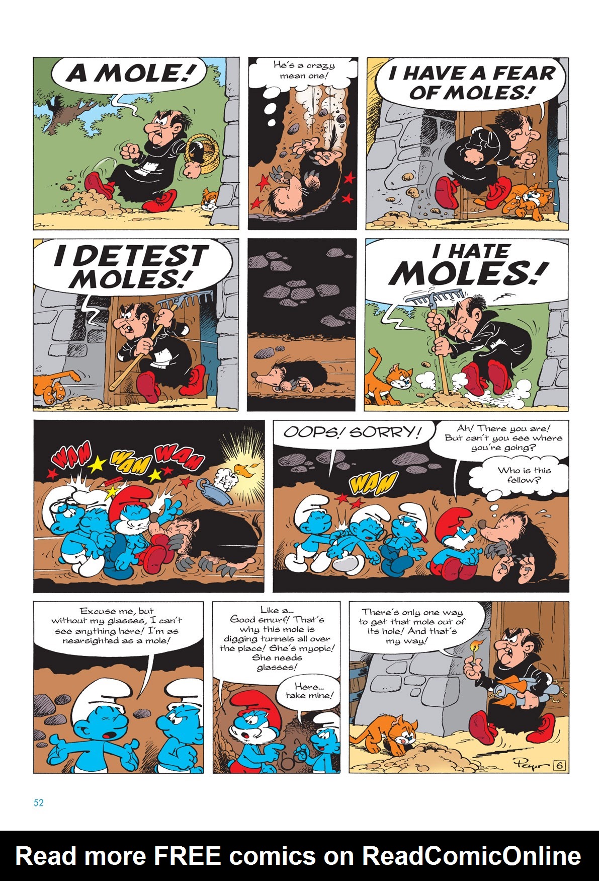Read online The Smurfs comic -  Issue #8 - 52