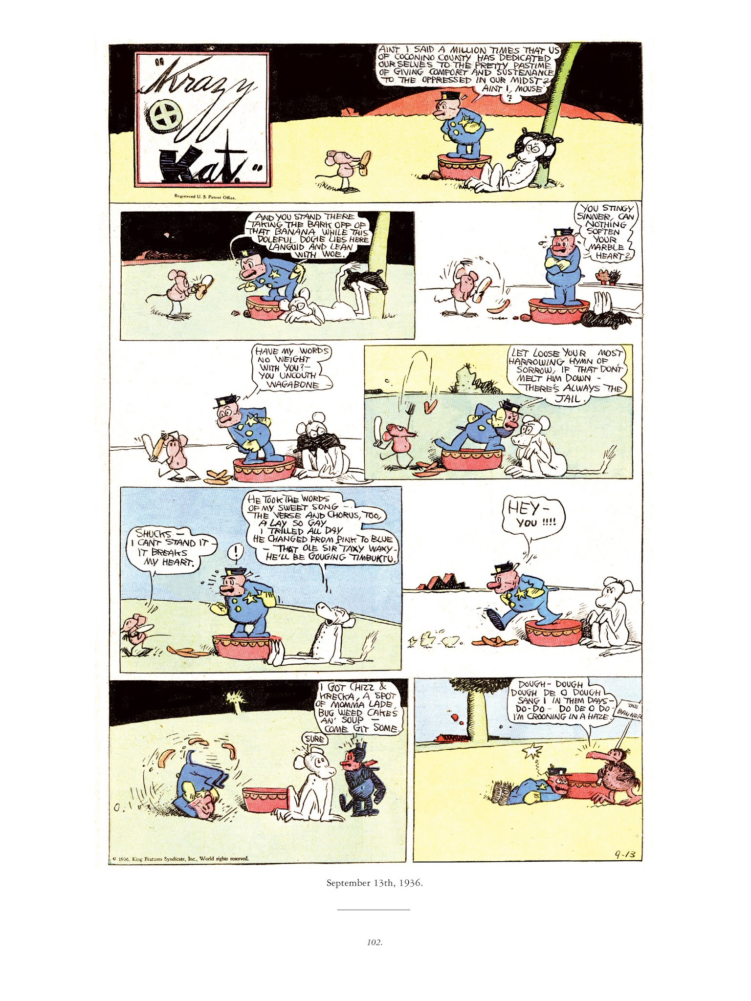 Read online Krazy & Ignatz comic -  Issue # TPB 9 - 100