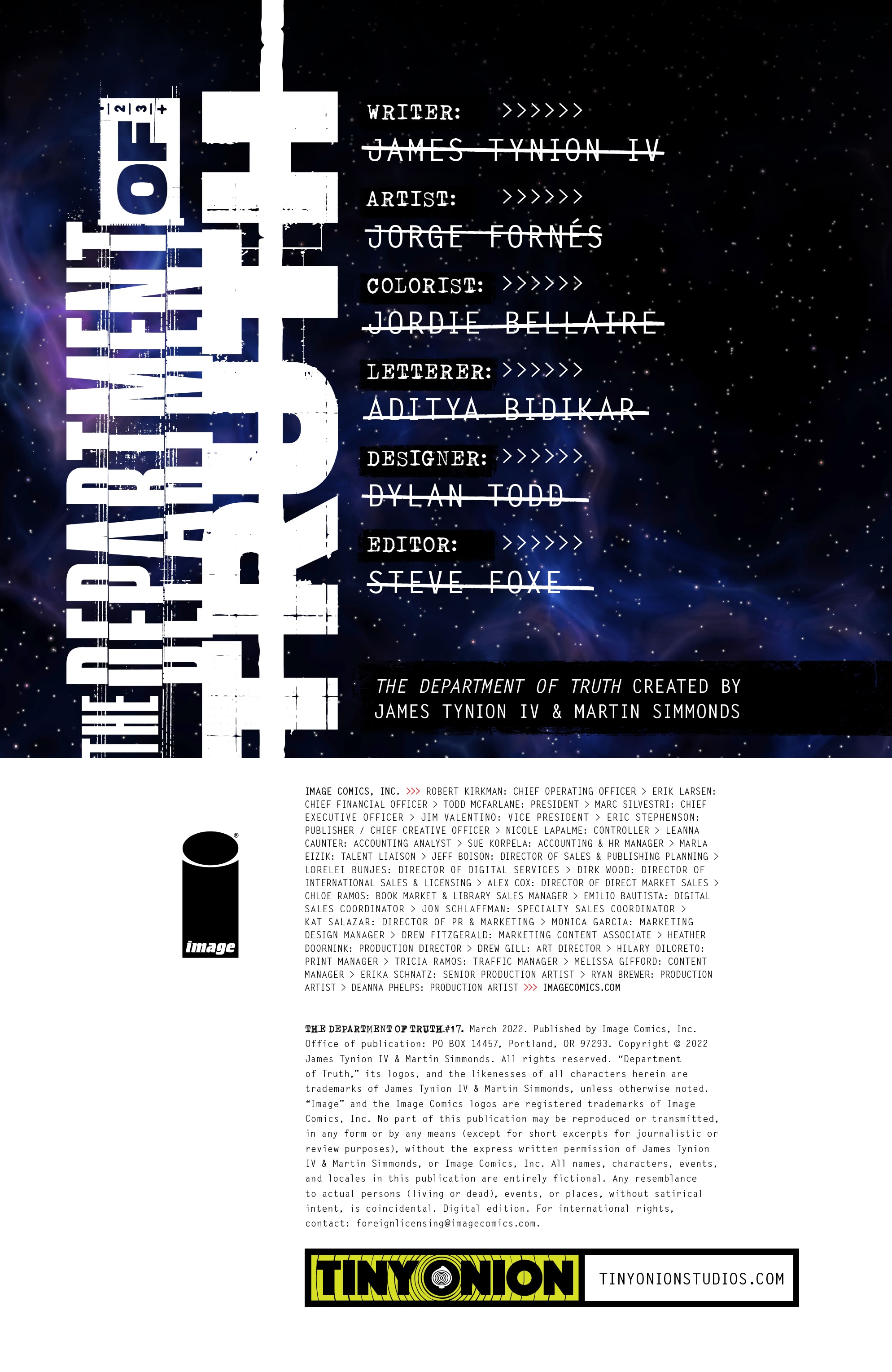 Read online The Department of Truth comic -  Issue #17 - 2
