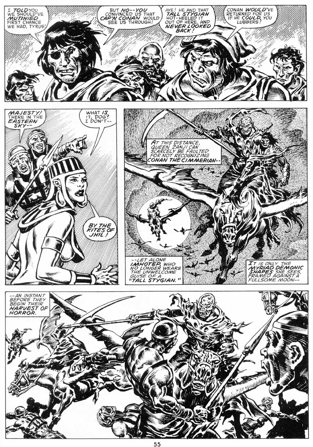 Read online The Savage Sword Of Conan comic -  Issue #206 - 56