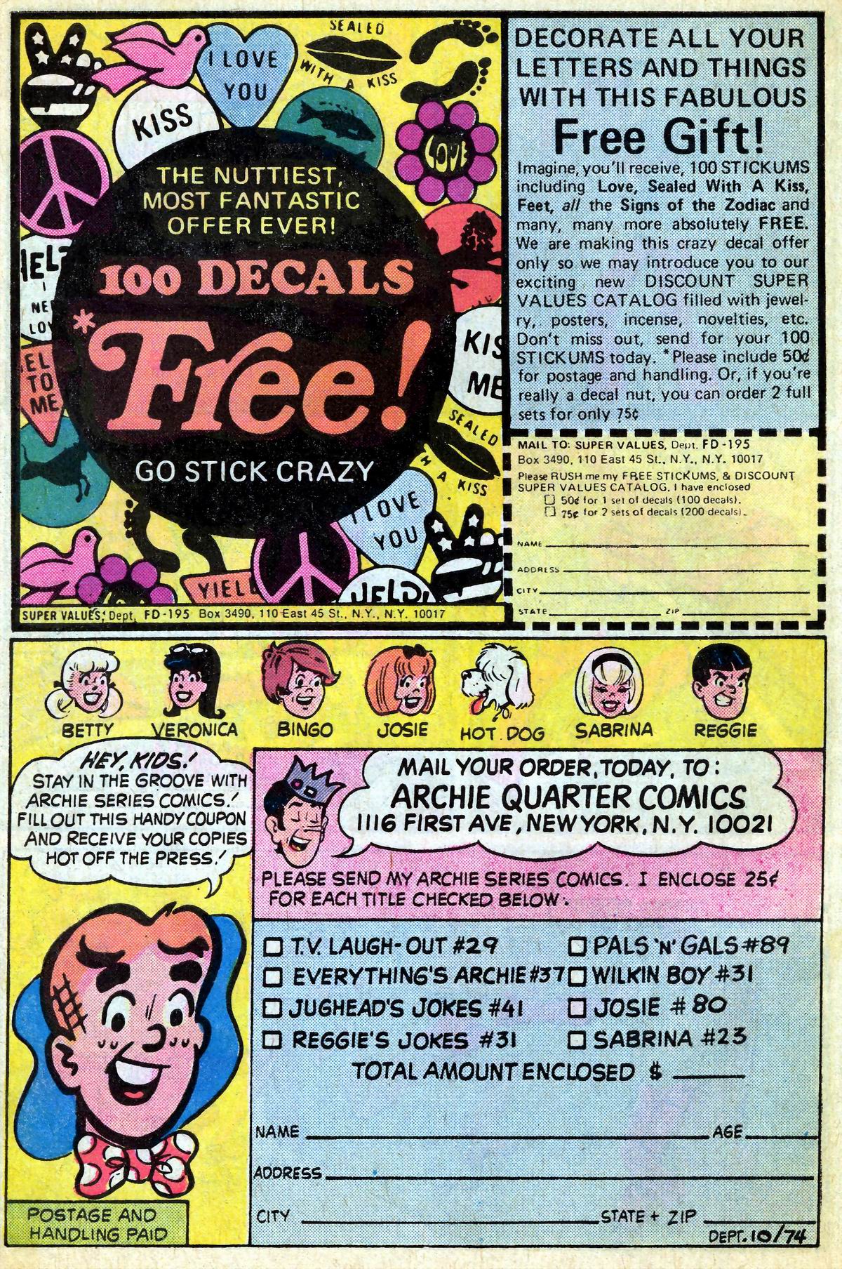 Read online Reggie and Me (1966) comic -  Issue #74 - 28