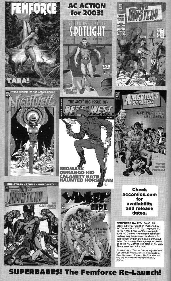 Read online Femforce comic -  Issue #123 - 2