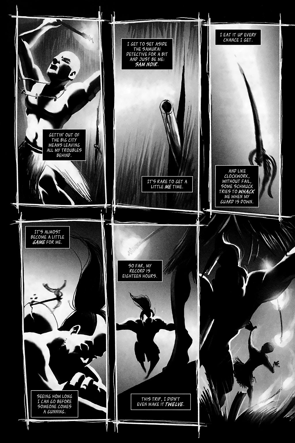 Read online Sam Noir: Ronin Holiday comic -  Issue #1 - 6
