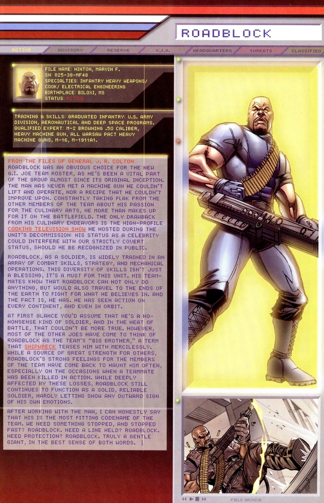 Read online G.I. Joe: Data Desk Handbook comic -  Issue #1 - 7