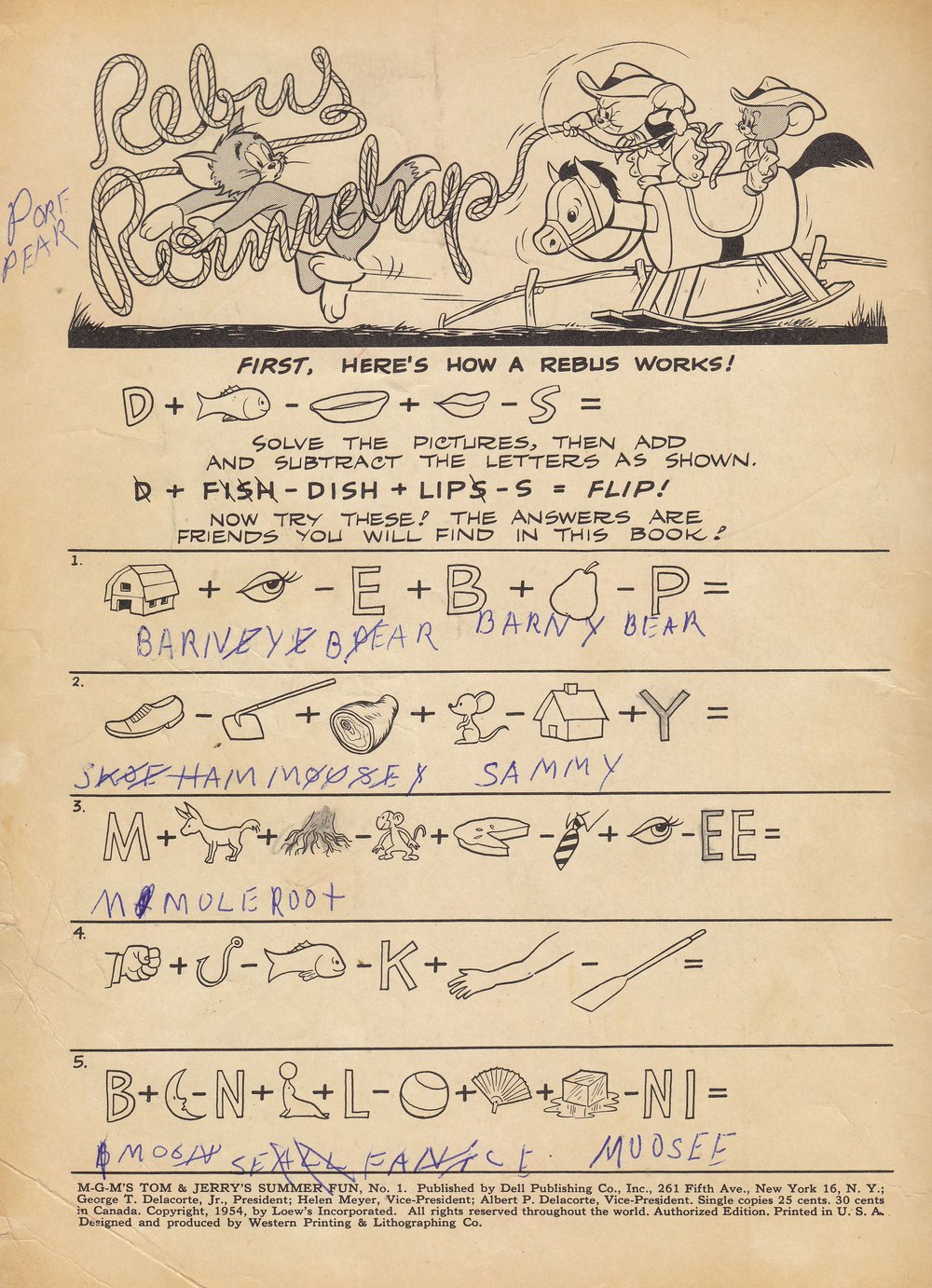 Read online Tom and Jerry's Summer Fun comic -  Issue #1 - 2