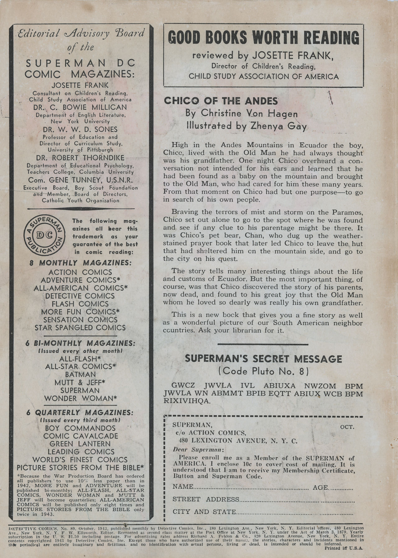 Read online Detective Comics (1937) comic -  Issue #80 - 2