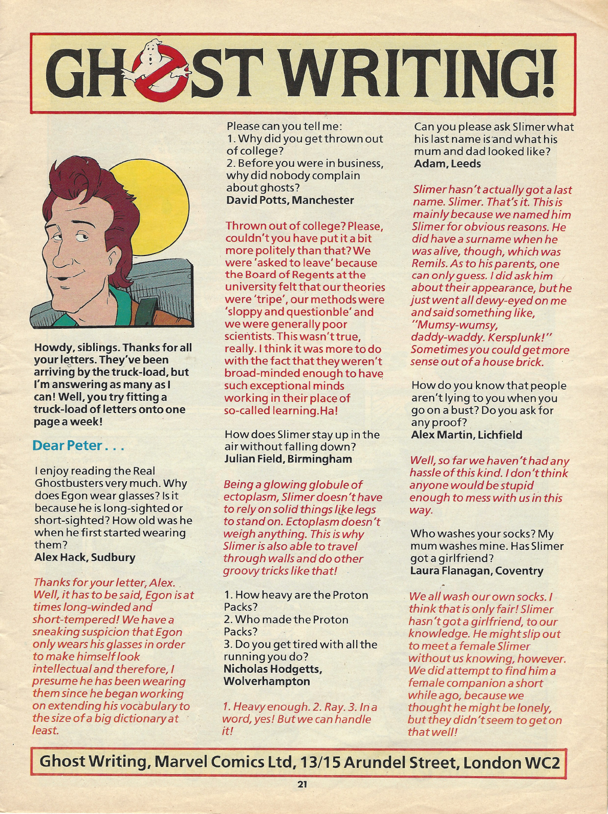 Read online The Real Ghostbusters comic -  Issue #46 - 21