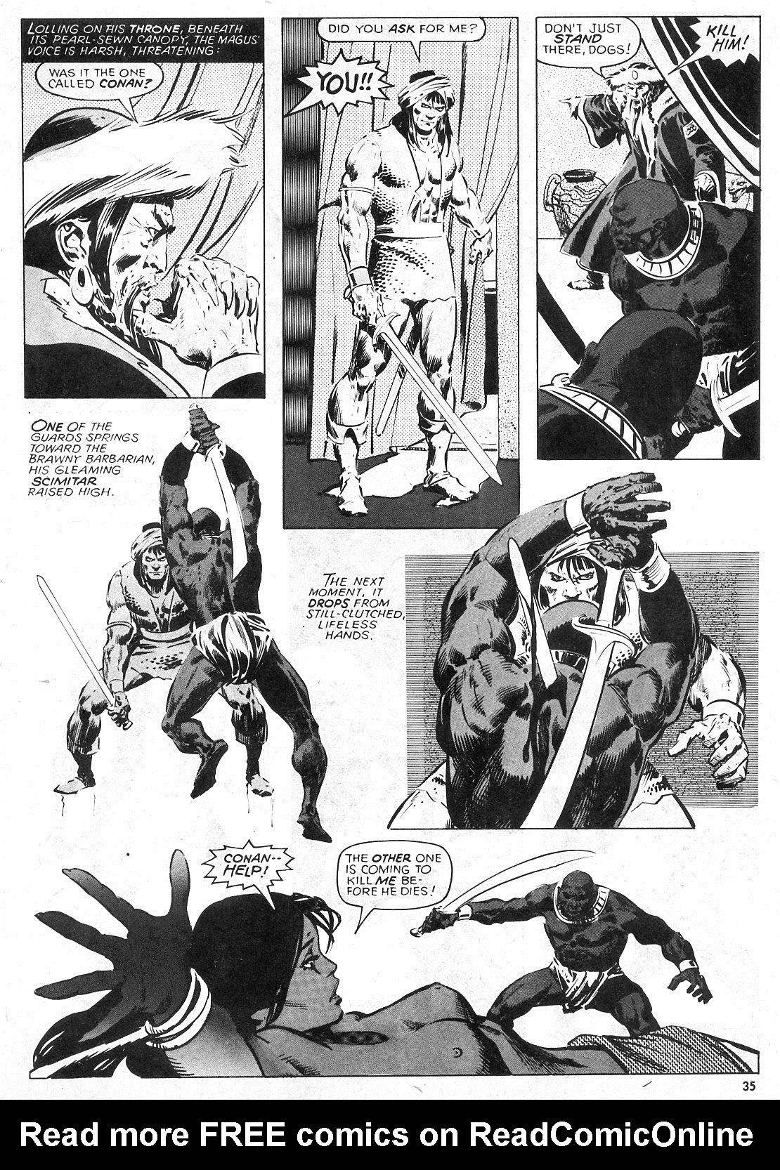 Read online The Savage Sword Of Conan comic -  Issue #32 - 35