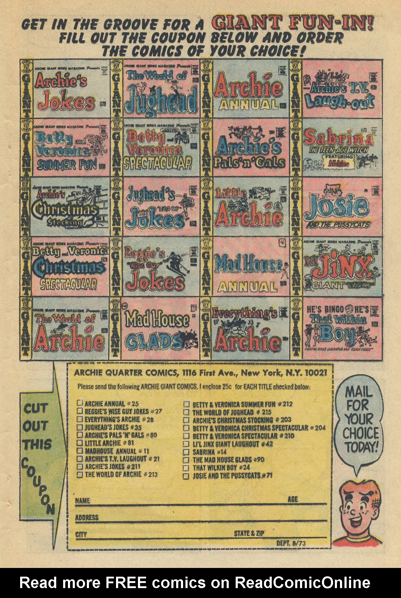 Read online Reggie and Me (1966) comic -  Issue #64 - 37