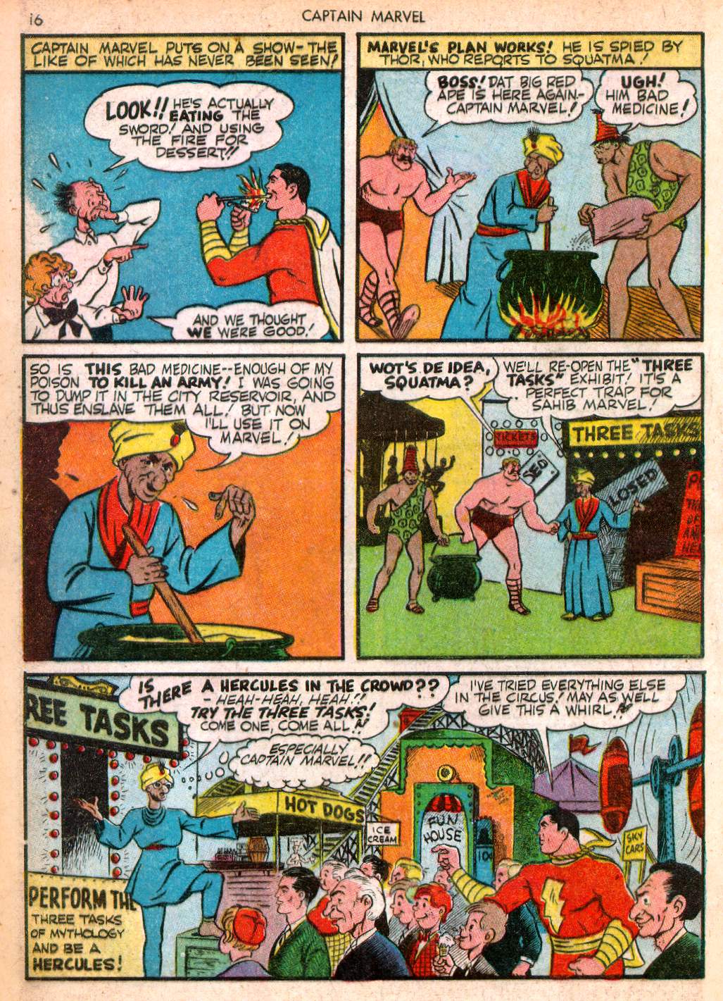 Read online Captain Marvel Adventures comic -  Issue #10 - 16