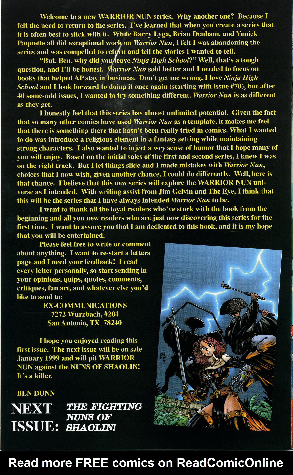 Read online Warrior Nun Areala: Resurrection comic -  Issue #1 - 24