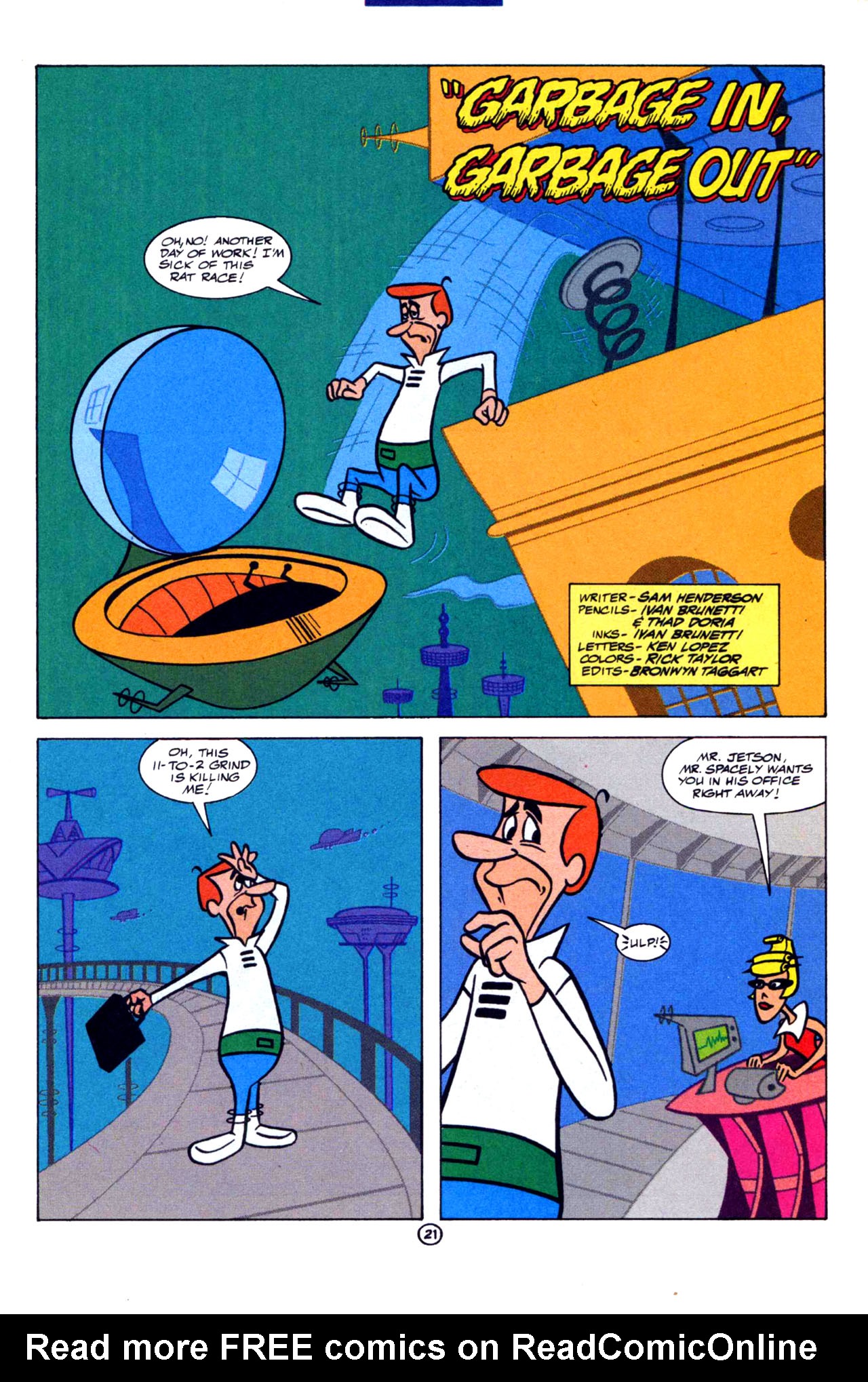 Read online The Flintstones and the Jetsons comic -  Issue #2 - 21