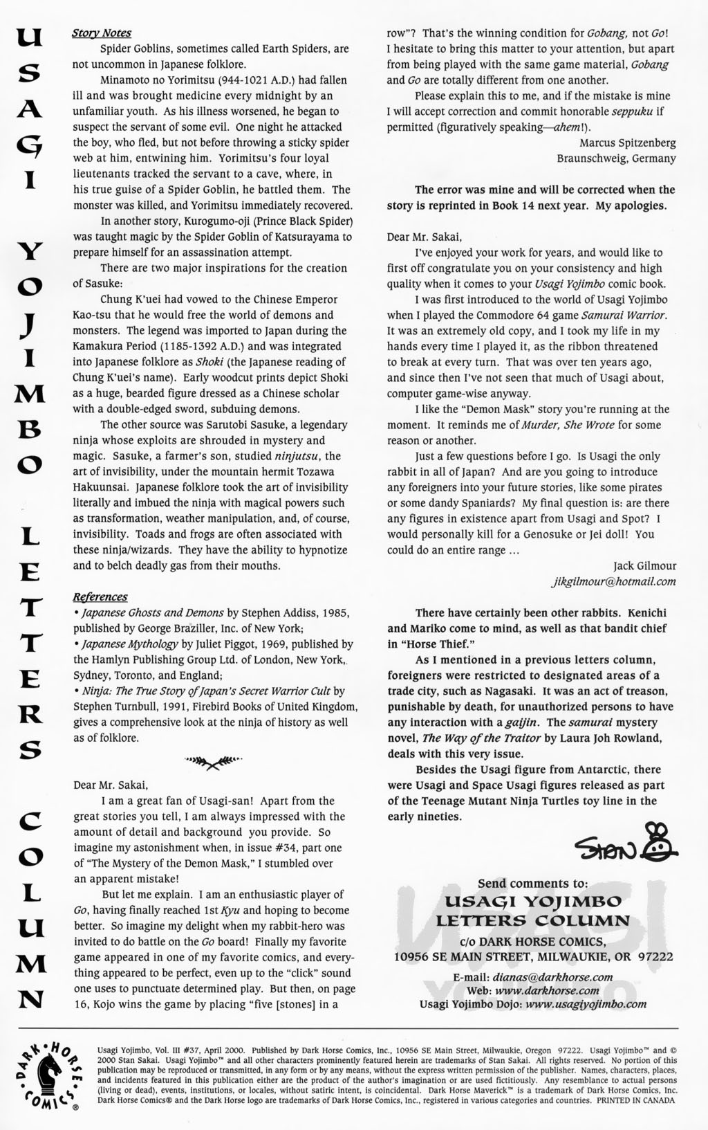 Read online Usagi Yojimbo (1996) comic -  Issue #37 - 26