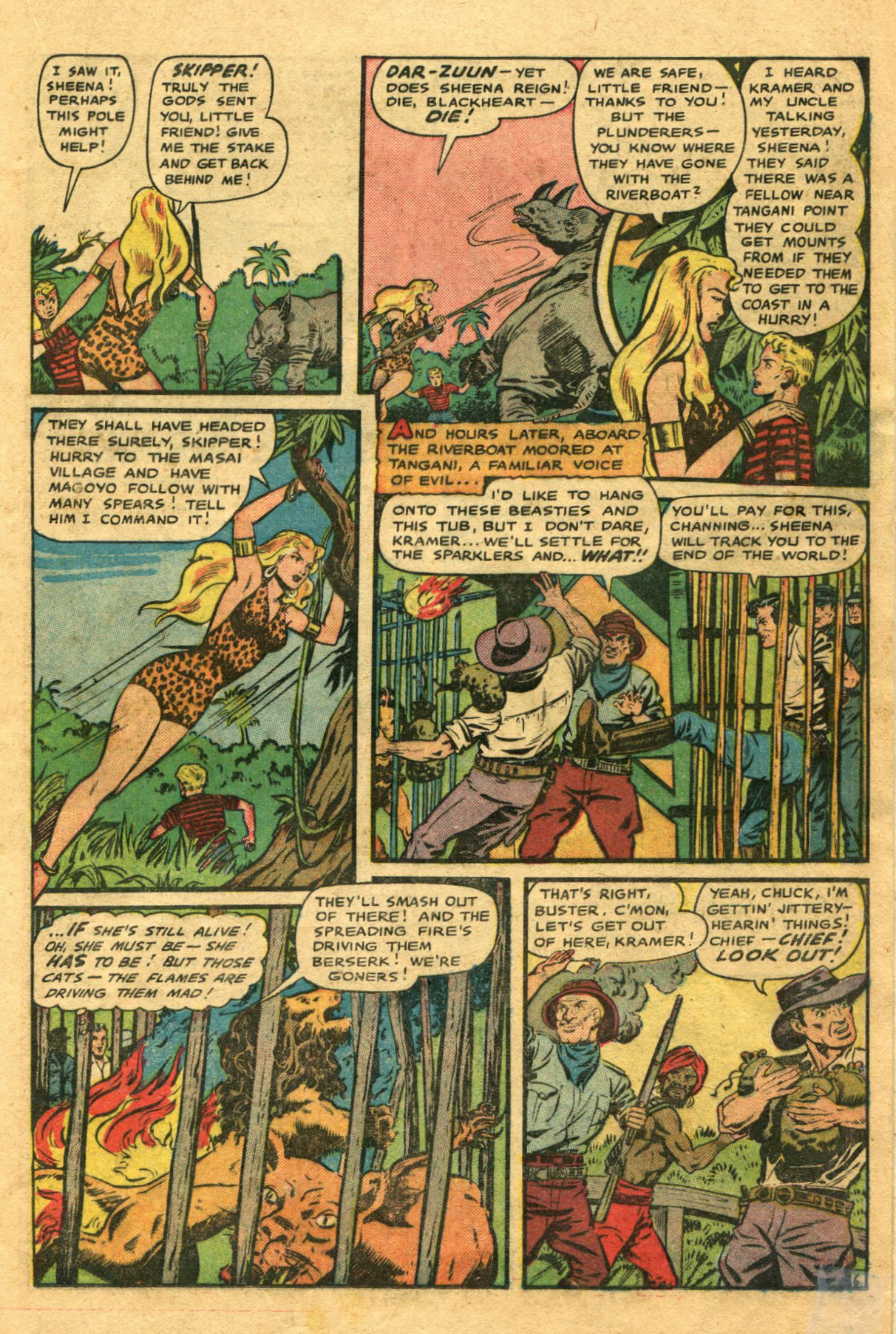 Read online Sheena, Queen of the Jungle (1942) comic -  Issue #9 - 21