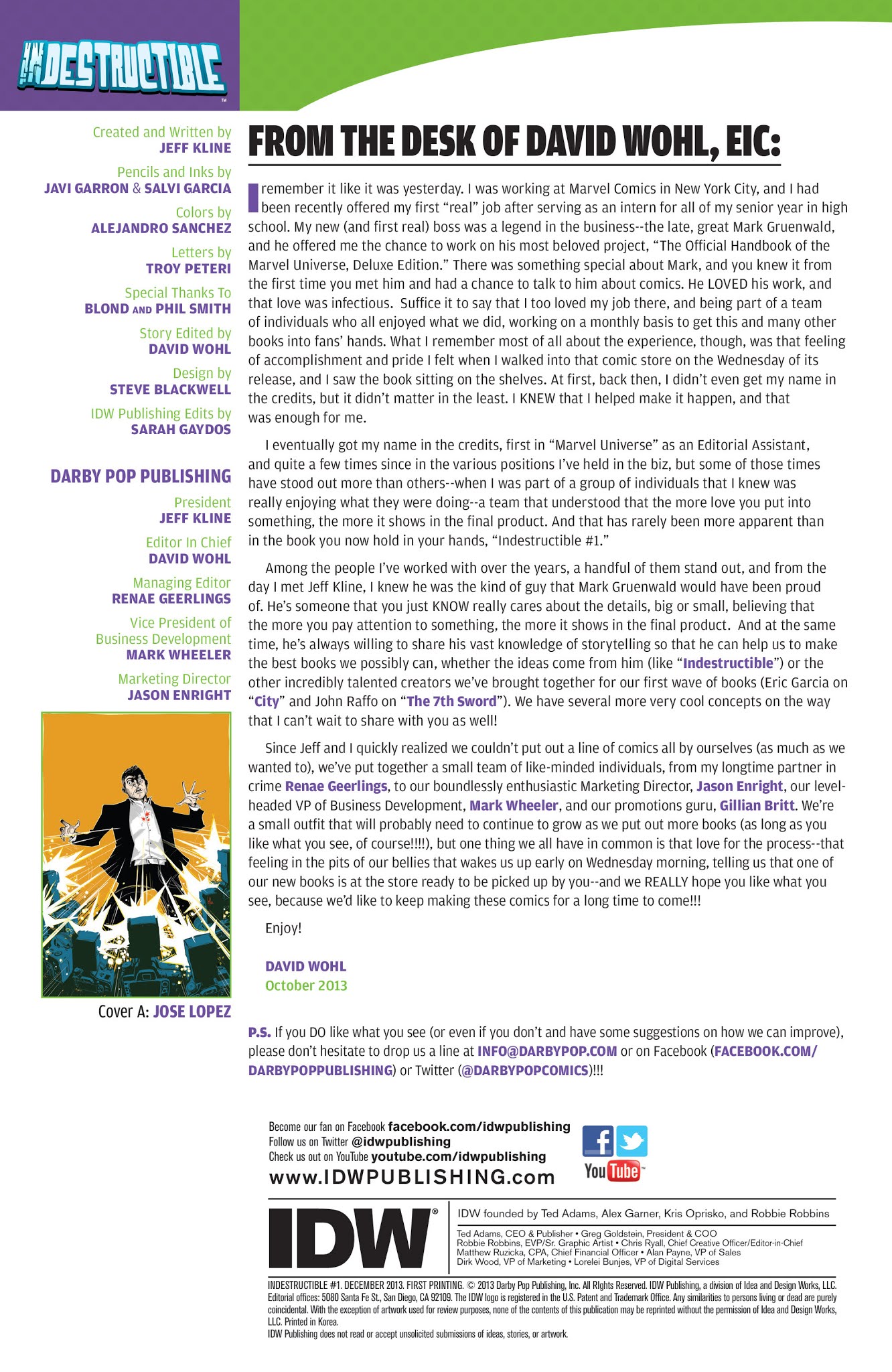 Read online Indestructible comic -  Issue #1 - 2