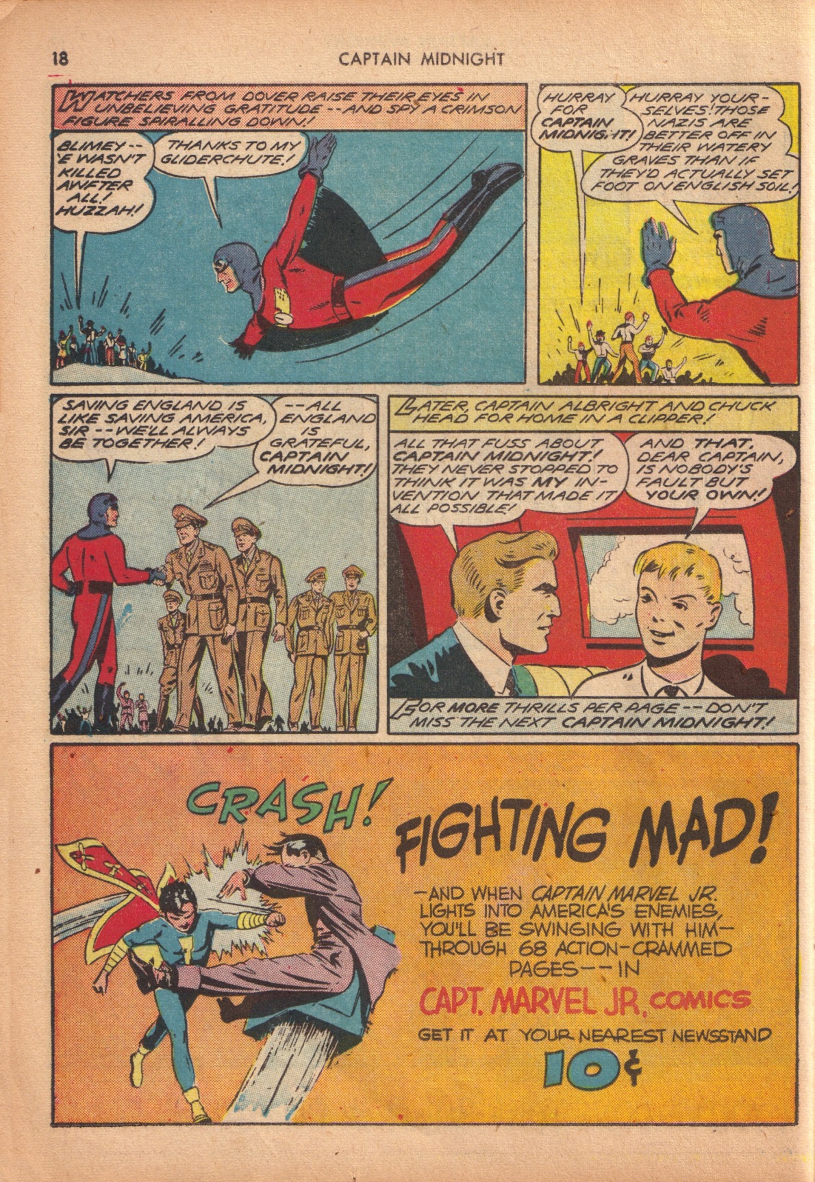 Read online Captain Midnight (1942) comic -  Issue #10 - 18