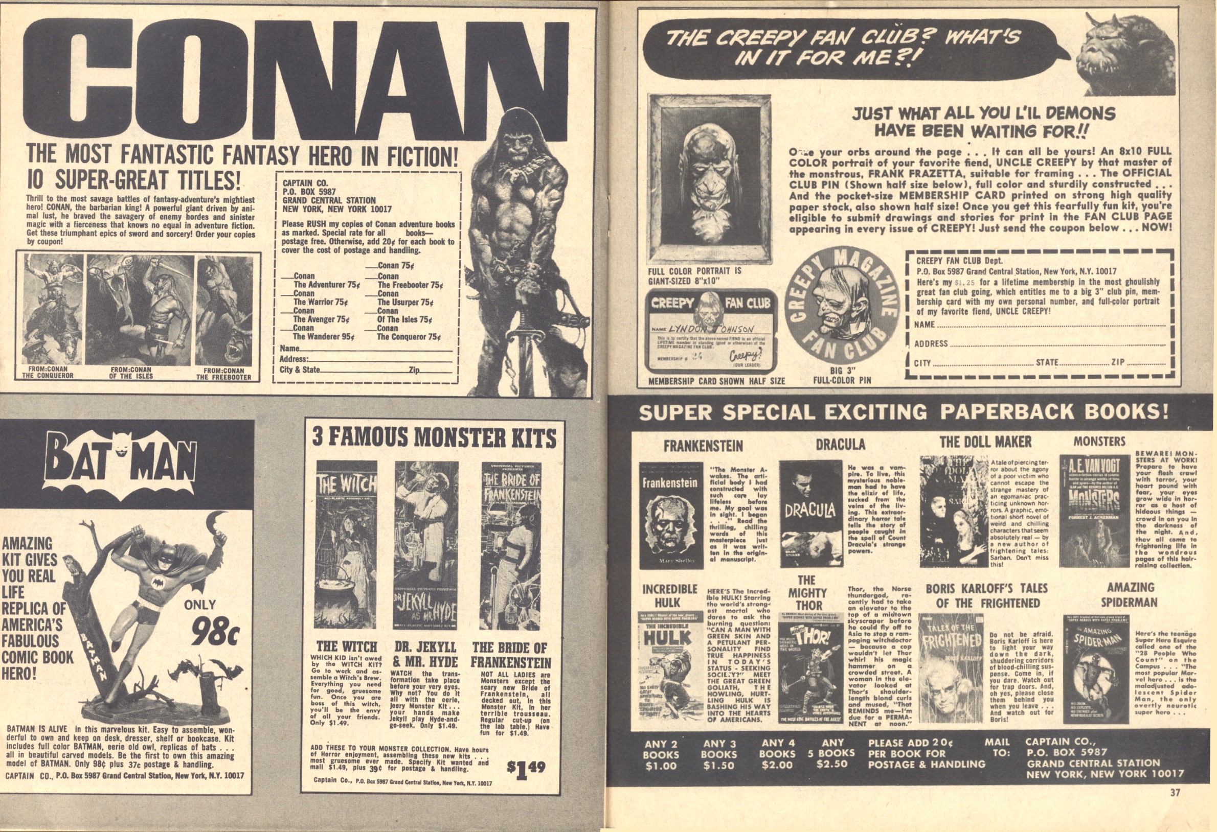 Read online Creepy (1964) comic -  Issue #28 - 36