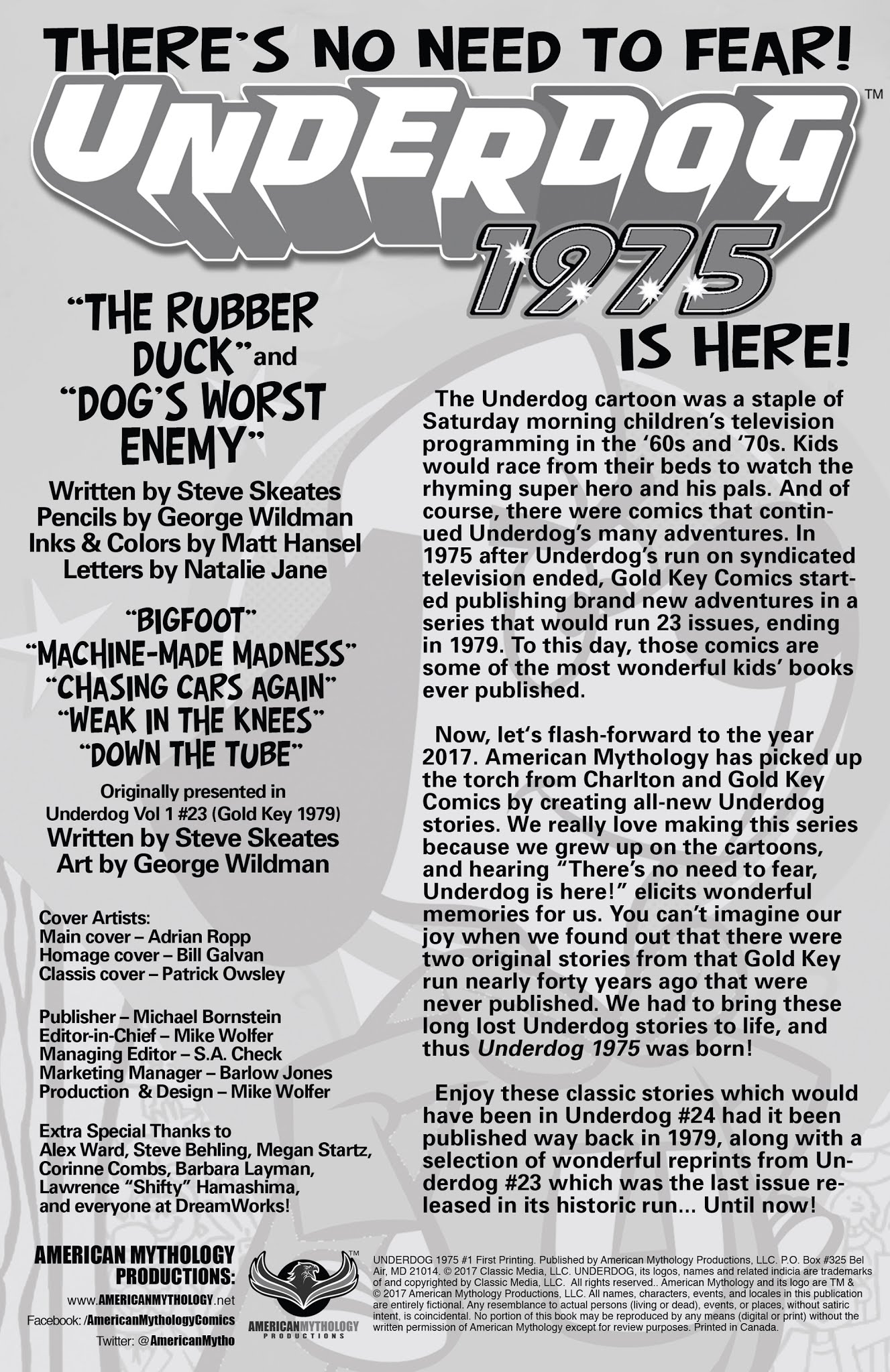 Read online Underdog 1975 (2018) comic -  Issue # Full - 2