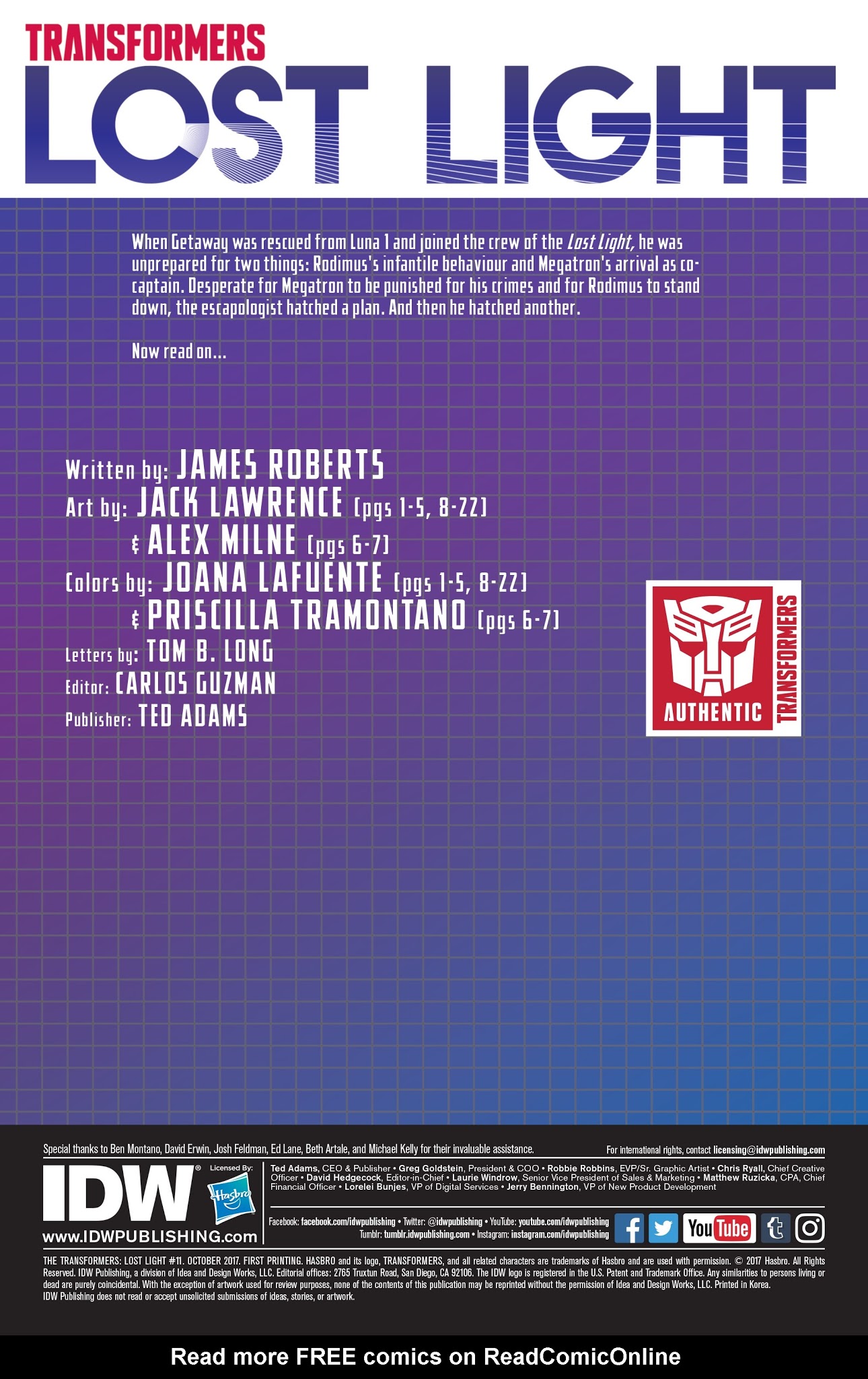 Read online Transformers: Lost Light comic -  Issue #11 - 2