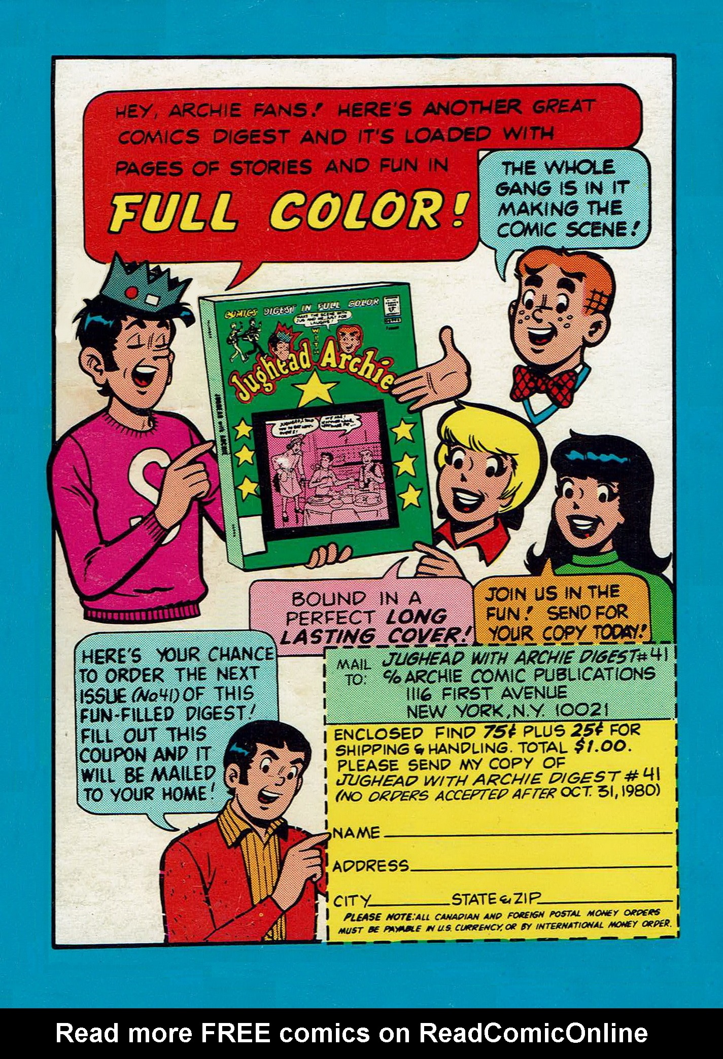 Read online Archie Digest Magazine comic -  Issue #44 - 131