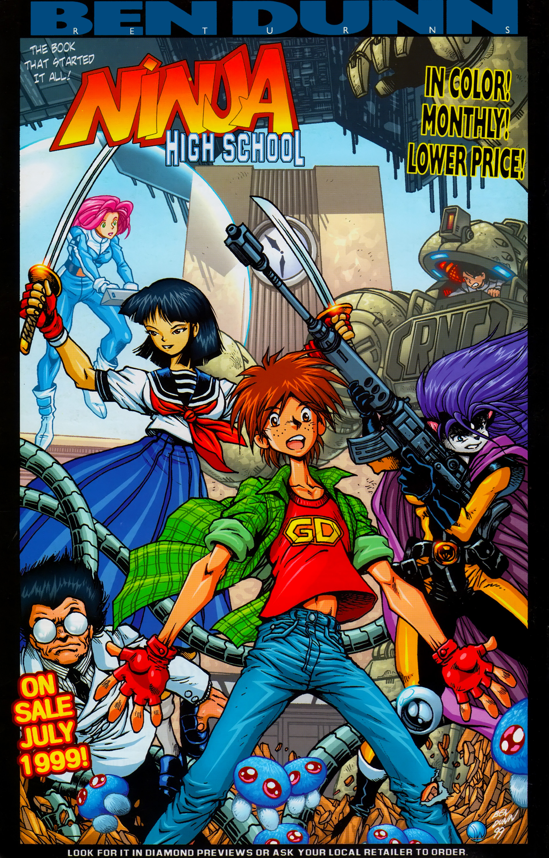 Read online Warrior Nun: Black & White comic -  Issue #18 - 28