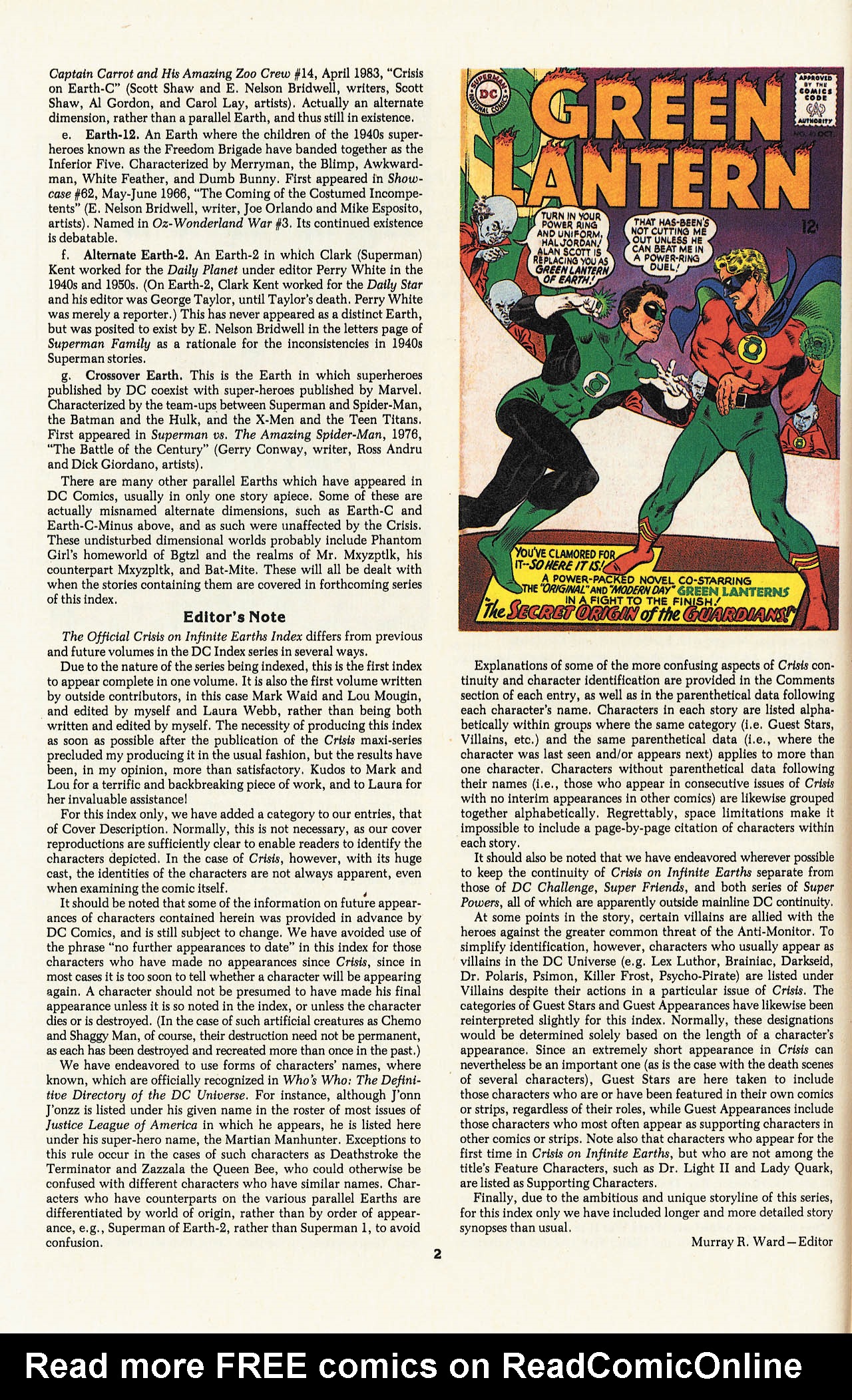 Read online The Official Crisis on Infinite Earths Index comic -  Issue # Full - 4