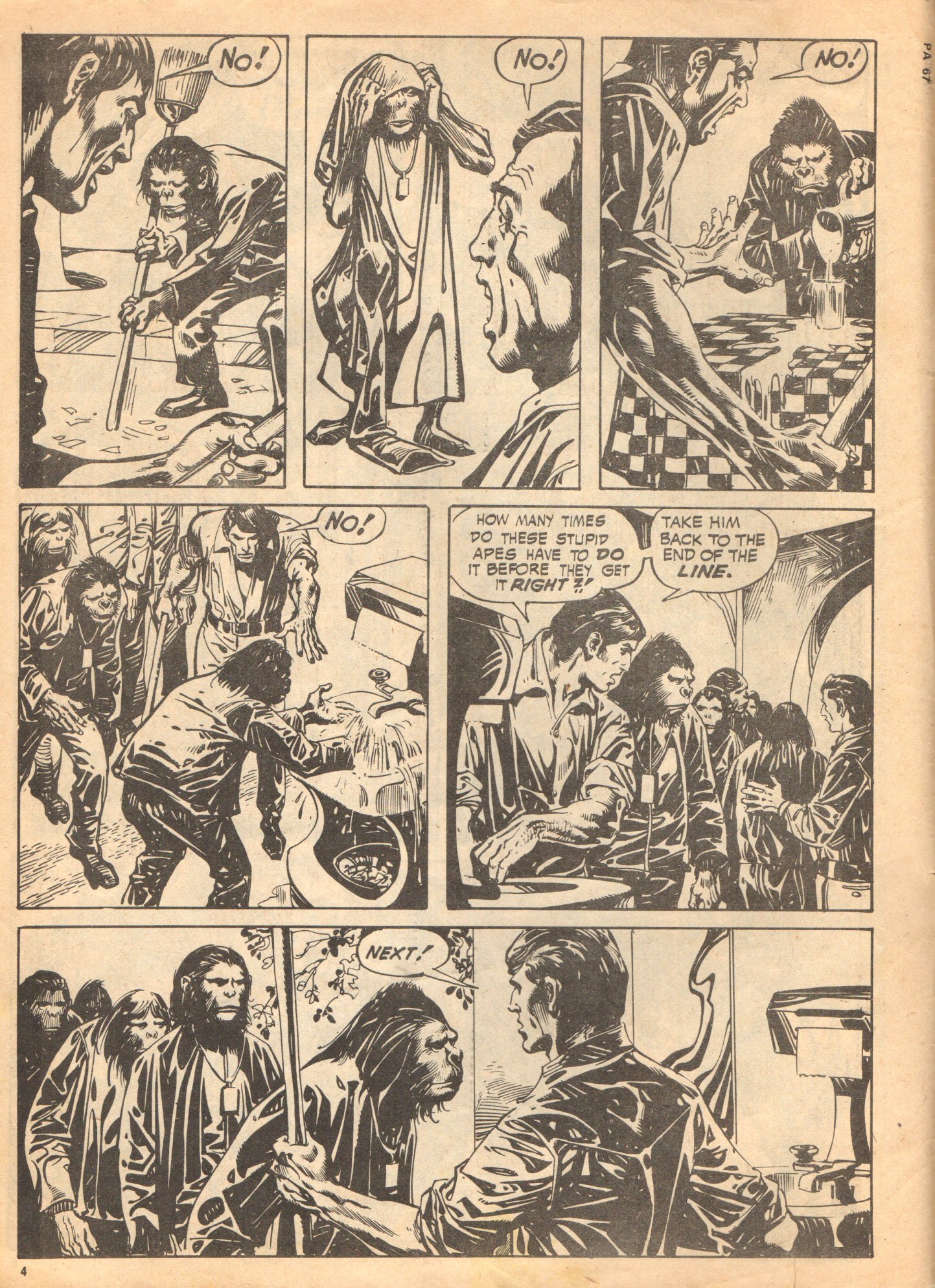 Read online Planet of the Apes (1974) comic -  Issue #67 - 4