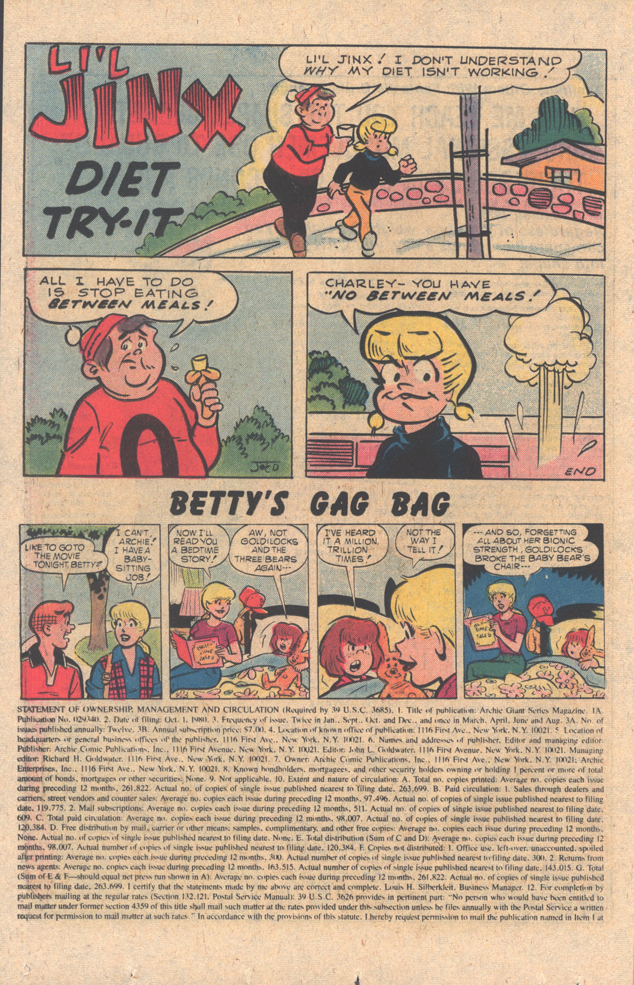 Read online Archie Giant Series Magazine comic -  Issue #506 - 26