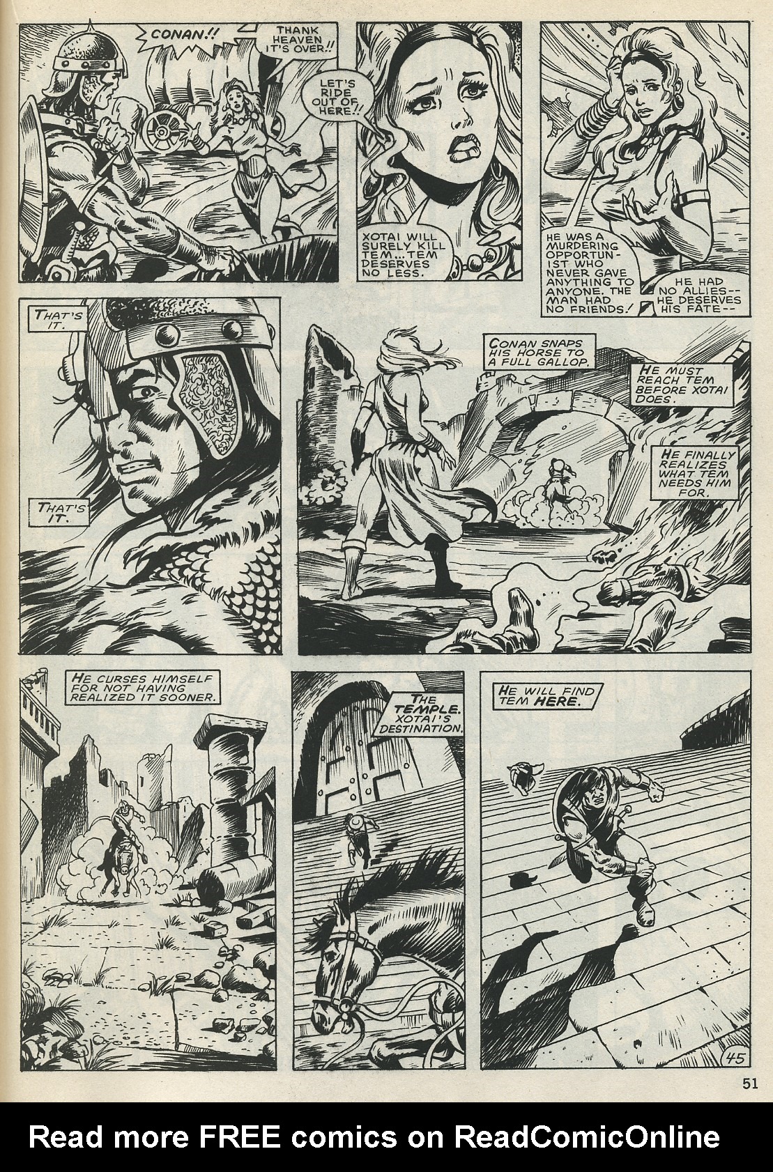 Read online The Savage Sword Of Conan comic -  Issue #128 - 50