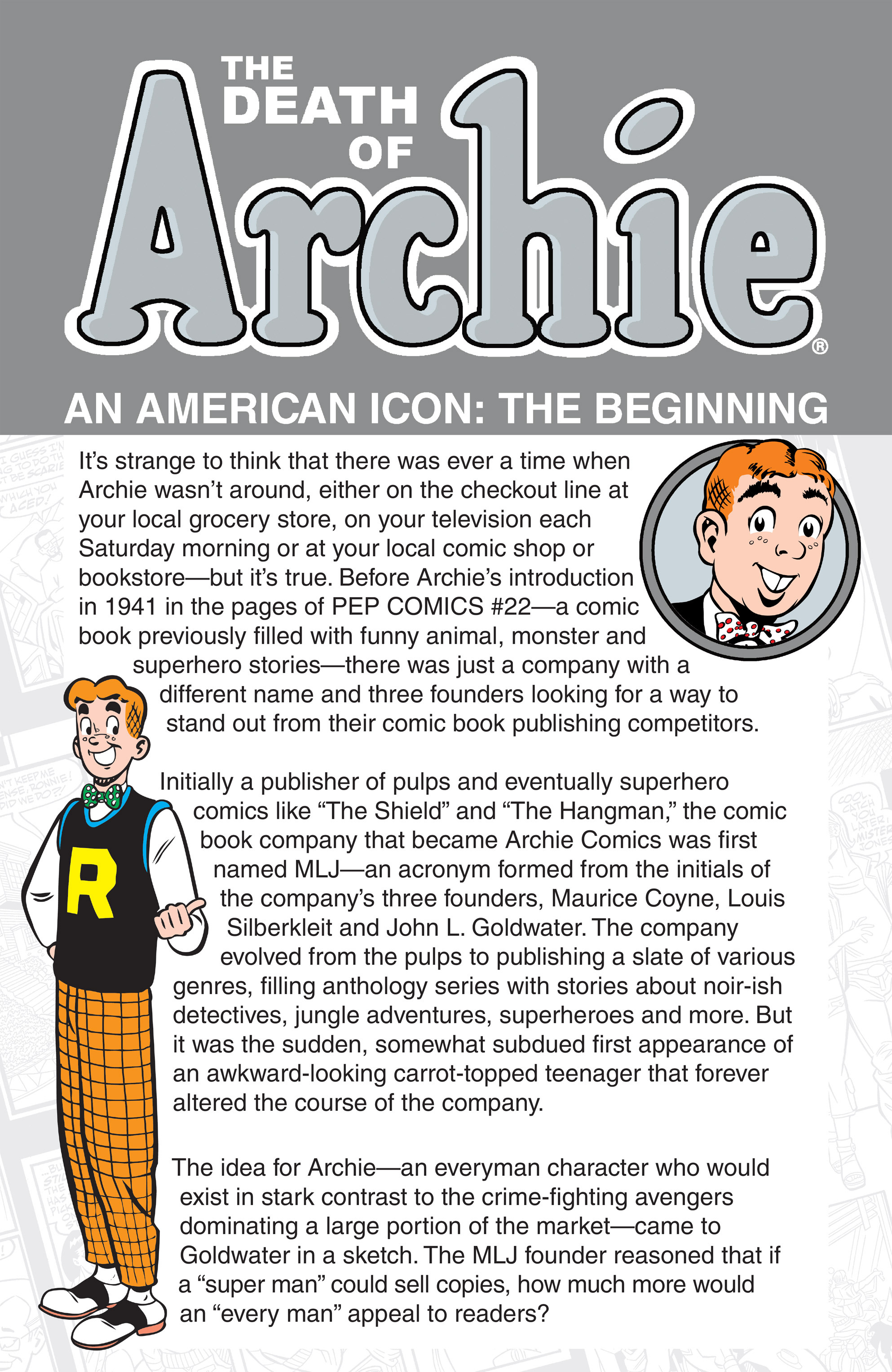 Read online The Death of Archie: A Life Celebrated comic -  Issue # TPB - 58