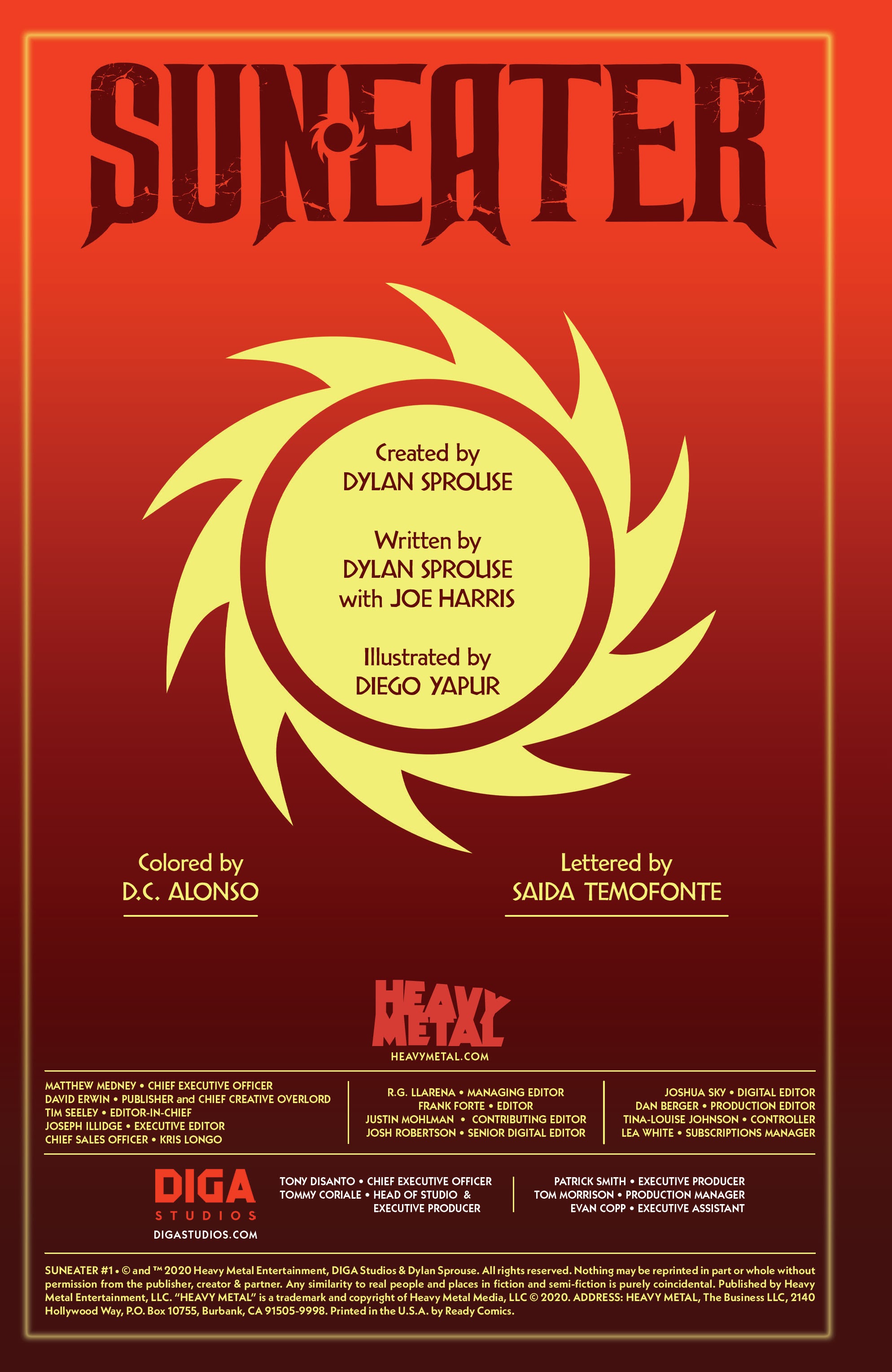 Read online Sun Eater comic -  Issue #1 - 2