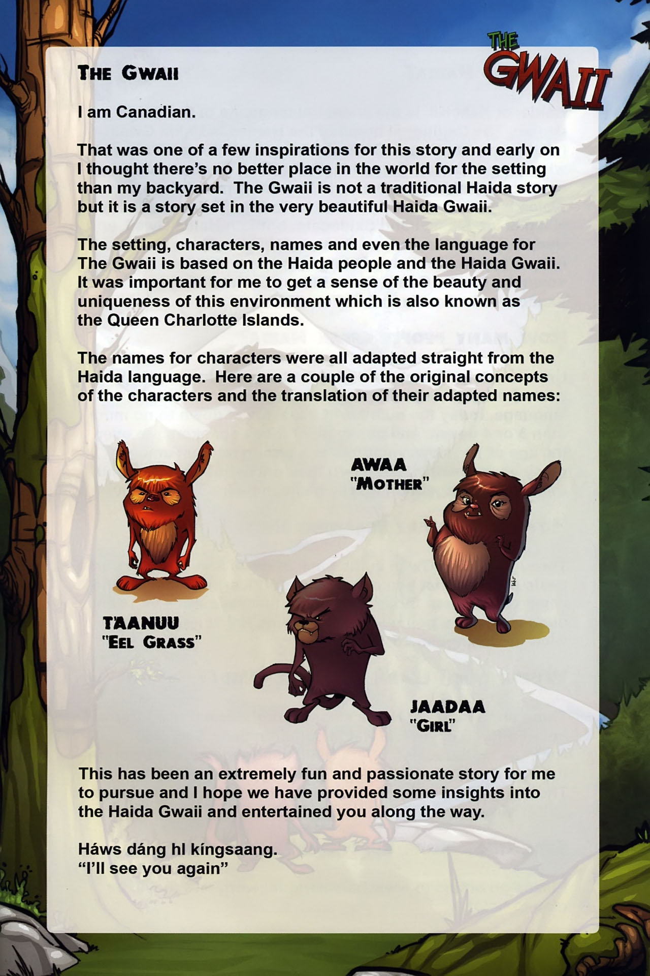 Read online Gwaii comic -  Issue # Full - 25