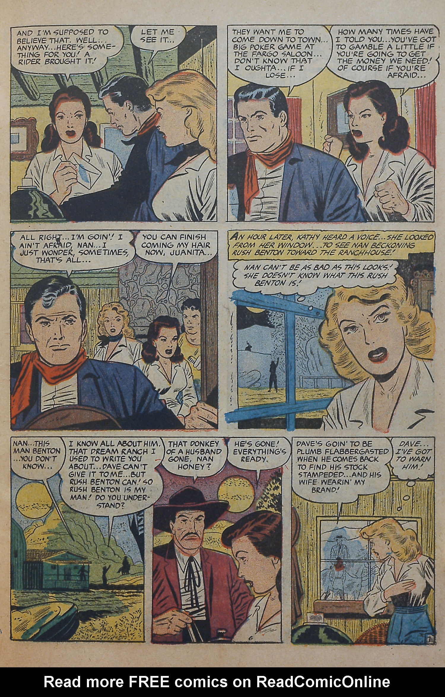 Read online Cowgirl Romances (1950) comic -  Issue #10 - 15