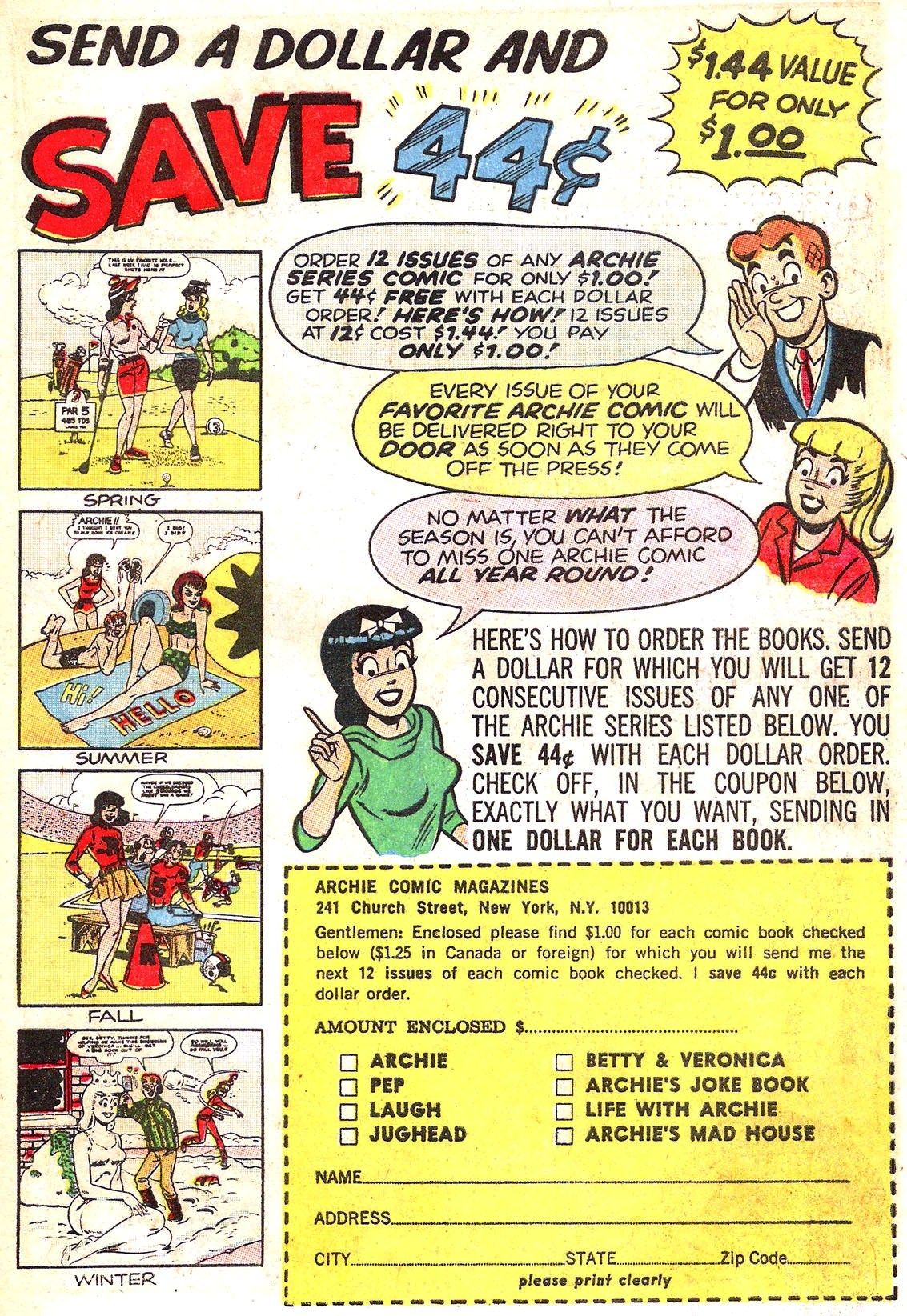 Read online Archie (1960) comic -  Issue #153 - 19