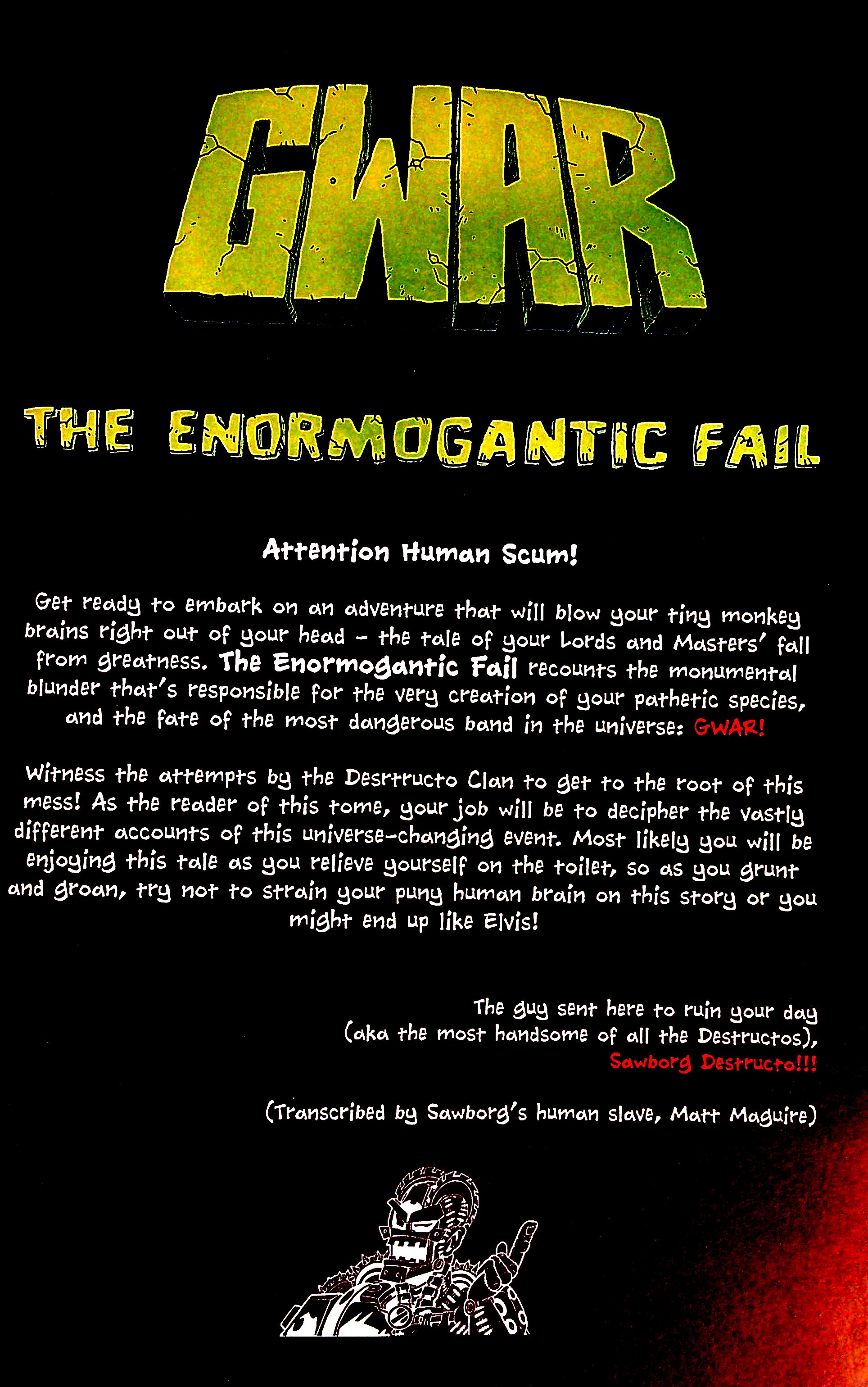 Read online GWAR: The Enormogantic Fail comic -  Issue # TPB - 3