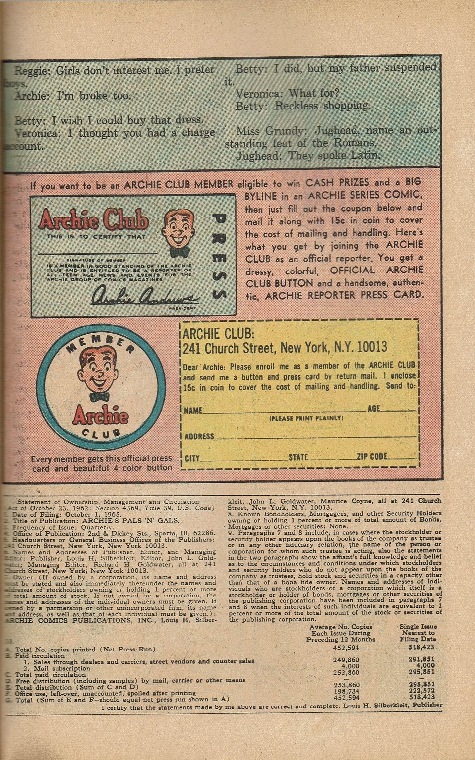 Read online Archie's Pals 'N' Gals (1952) comic -  Issue #36 - 25