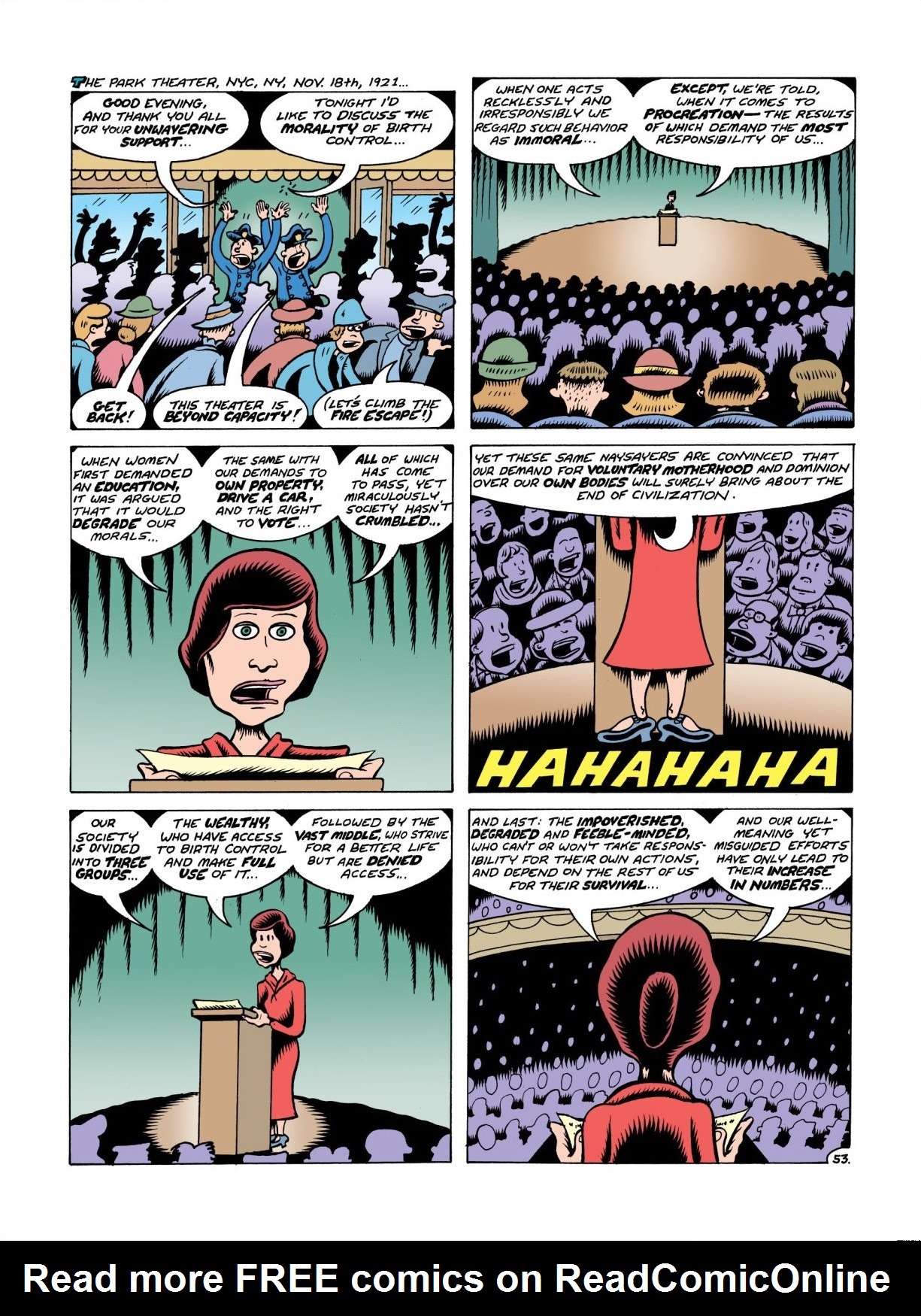 Read online Woman Rebel: The Margaret Sanger Story comic -  Issue # TPB - 60