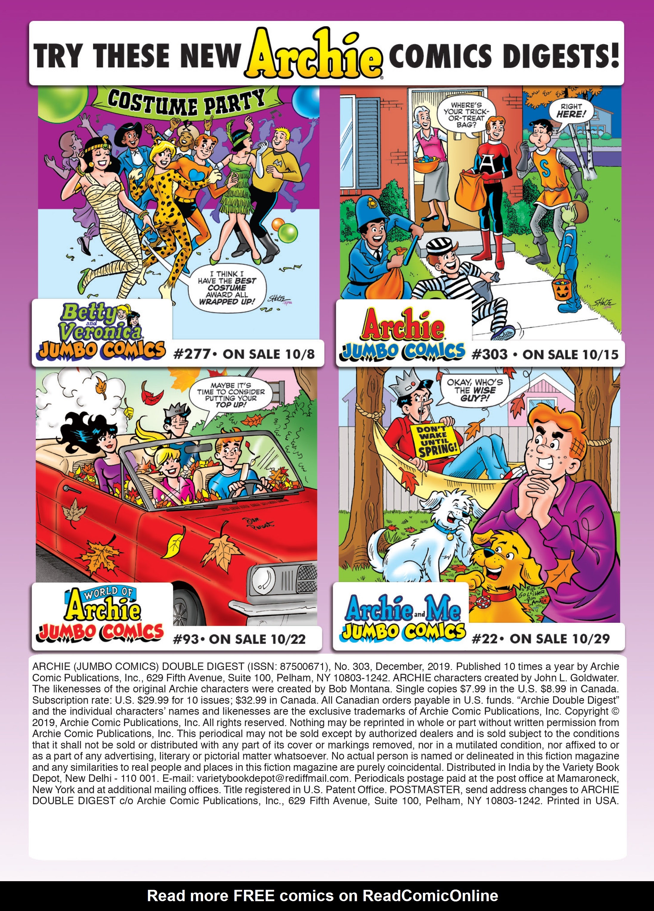 Read online Archie's Double Digest Magazine comic -  Issue #303 - 182