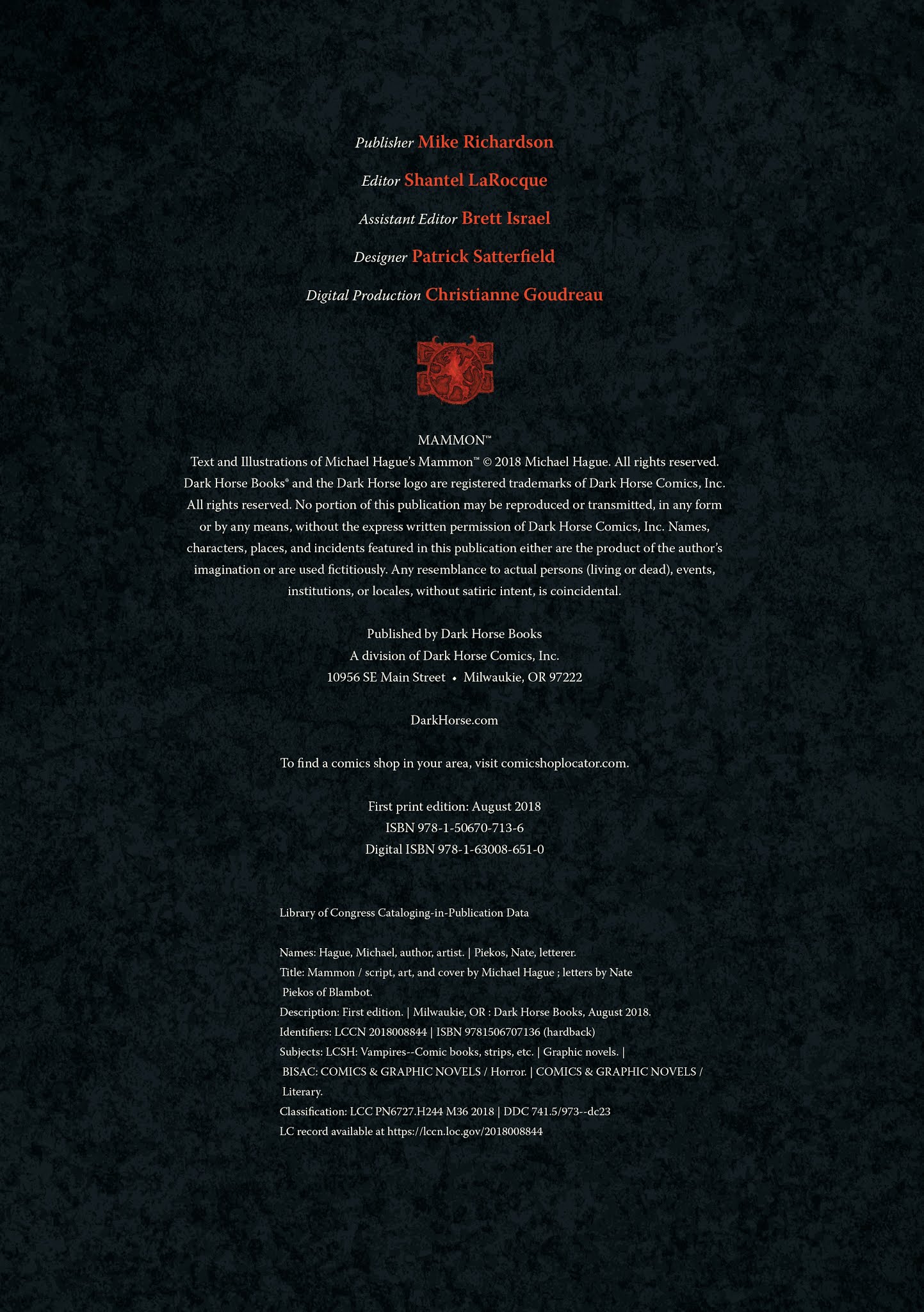 Read online Mammon comic -  Issue # TPB - 5
