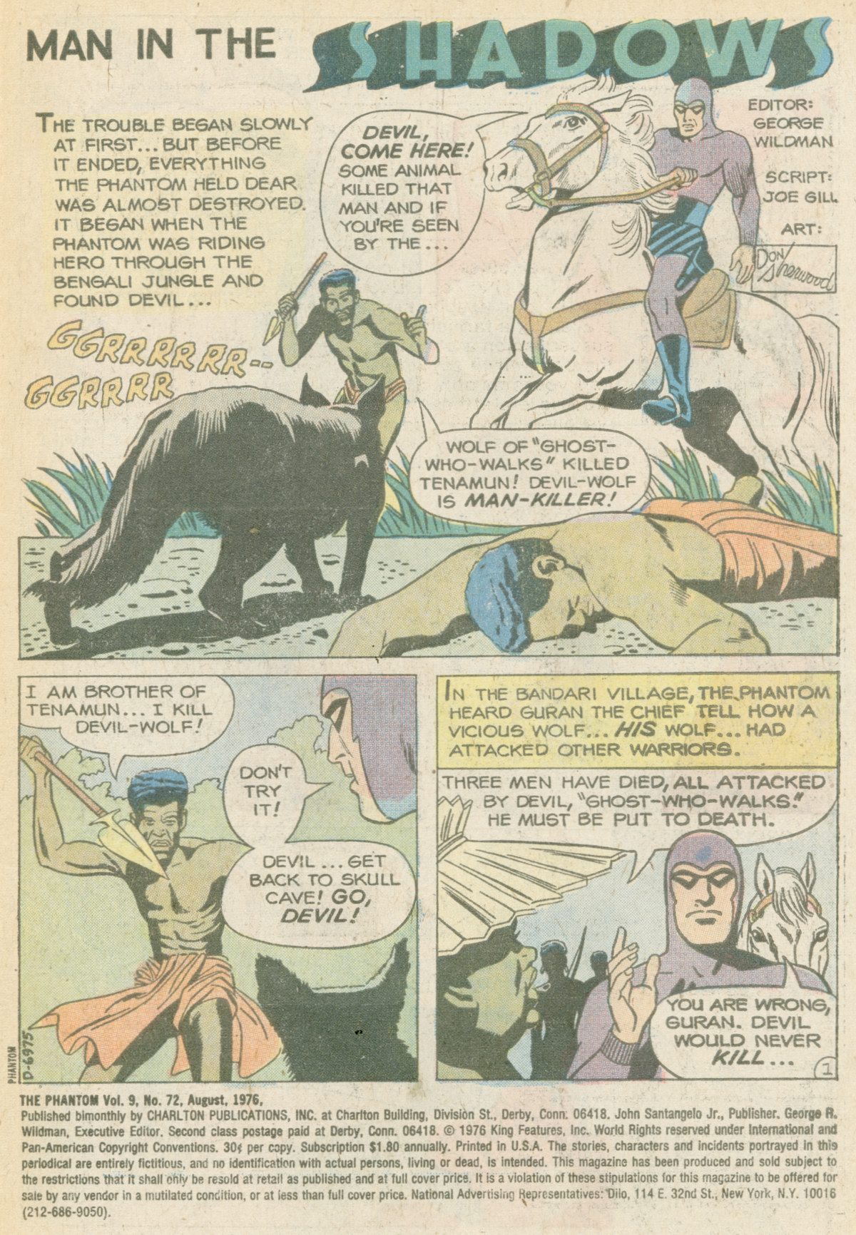 Read online The Phantom (1969) comic -  Issue #72 - 2