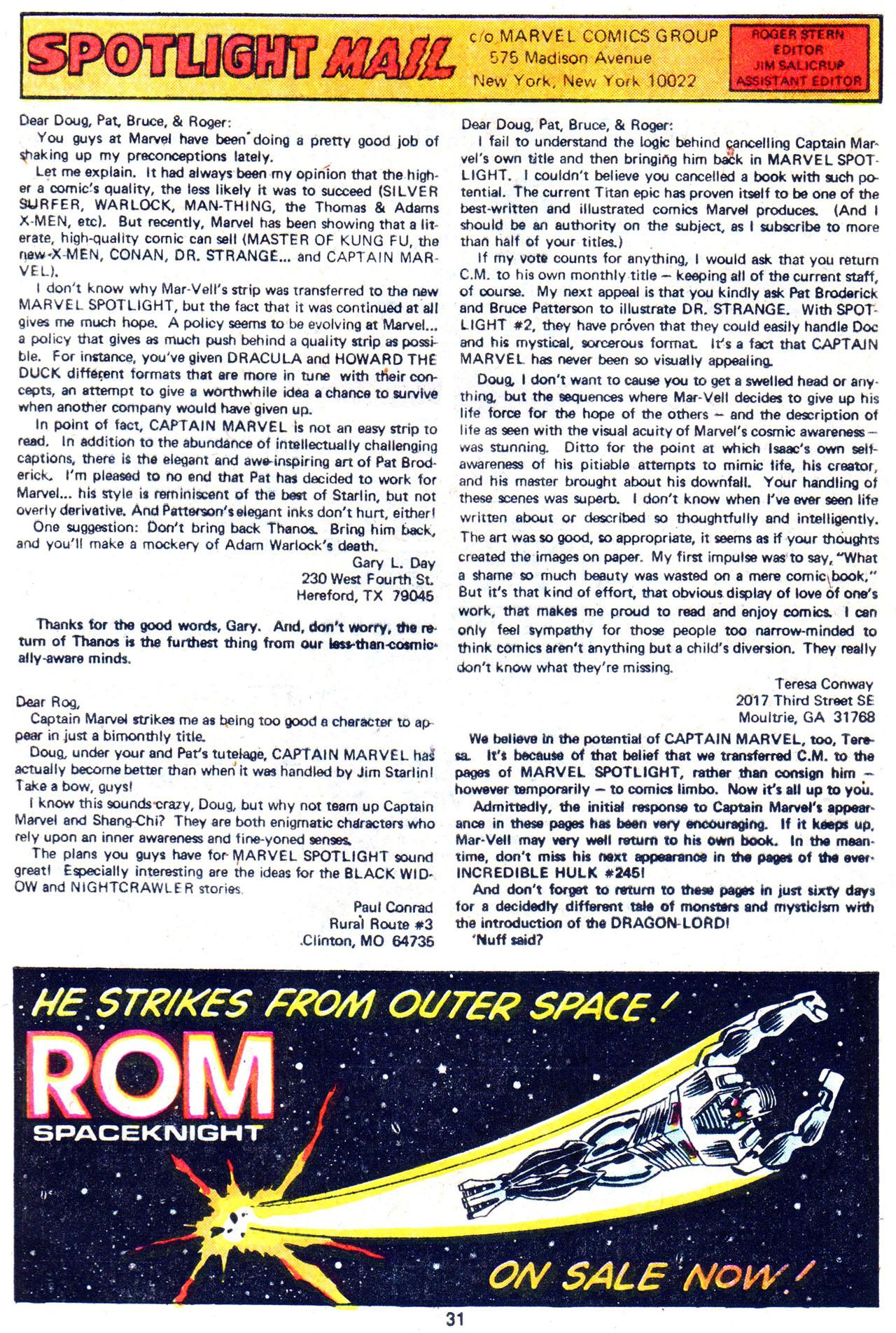 Read online Marvel Spotlight (1979) comic -  Issue #4 - 32