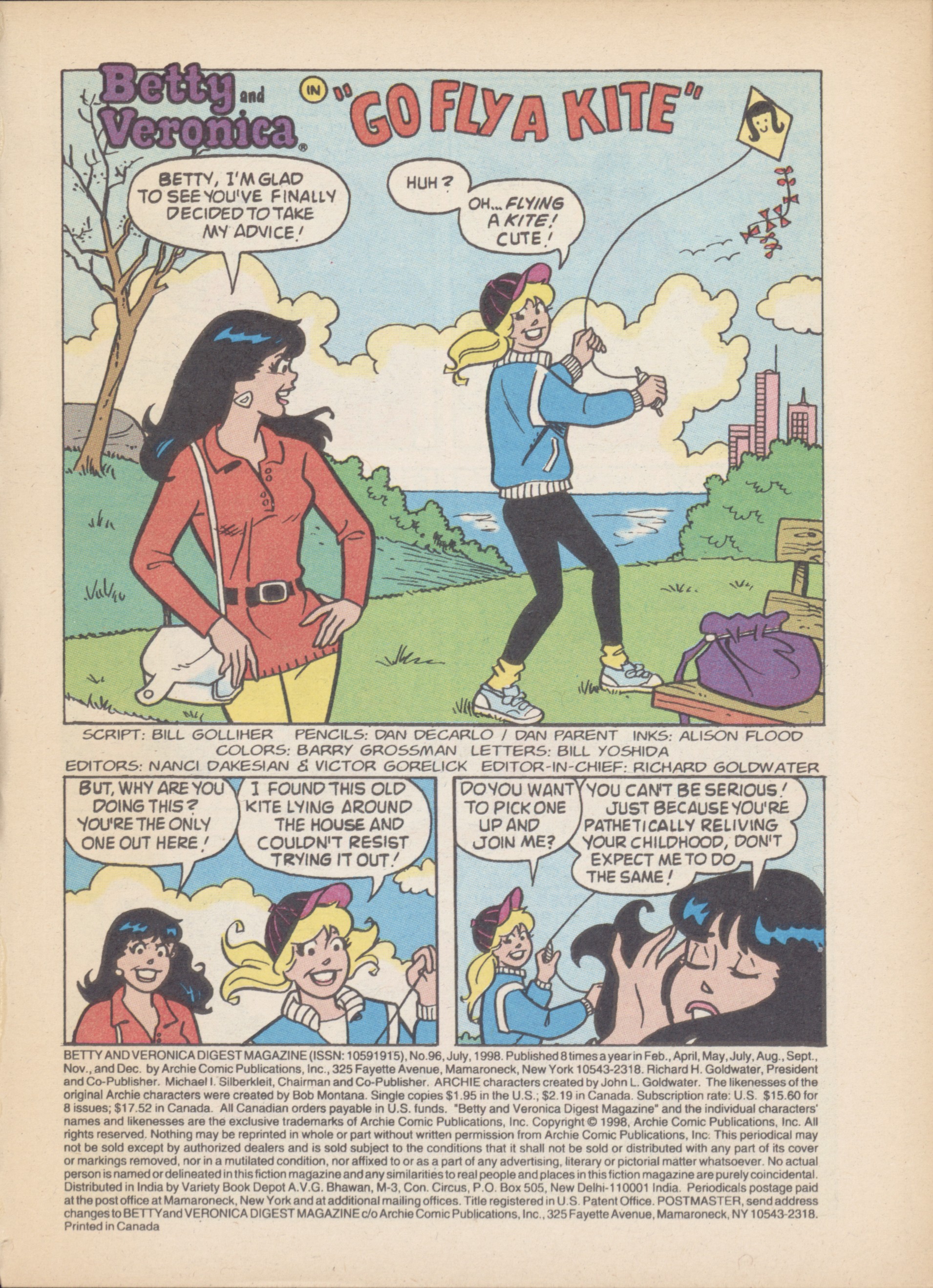 Read online Betty and Veronica Digest Magazine comic -  Issue #96 - 3
