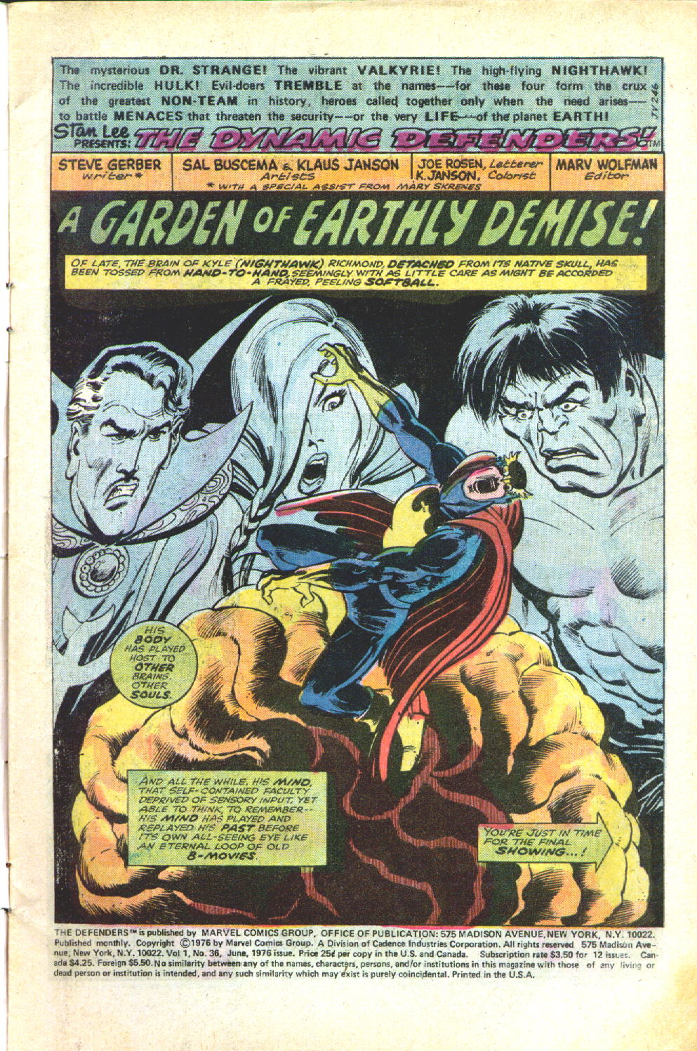 The Defenders (1972) Issue #36 #37 - English 2