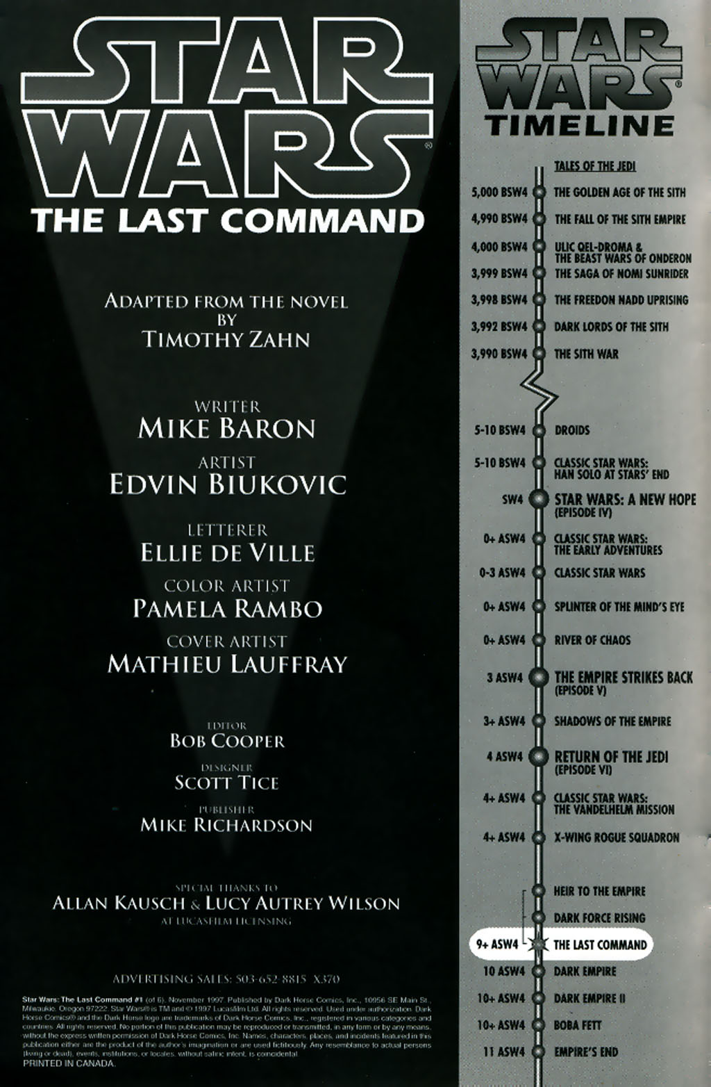 Read online Star Wars: The Last Command comic -  Issue #1 - 2